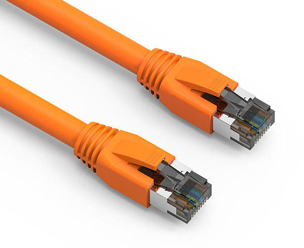 High-Speed CAT8 Ethernet Patch Cable - 40Gbps, 2000MHz, Dual Shielded S/FTP, Snagless Molded Boot, 0.5FT - Perfect for Gaming, 8K Streaming & Data Centers