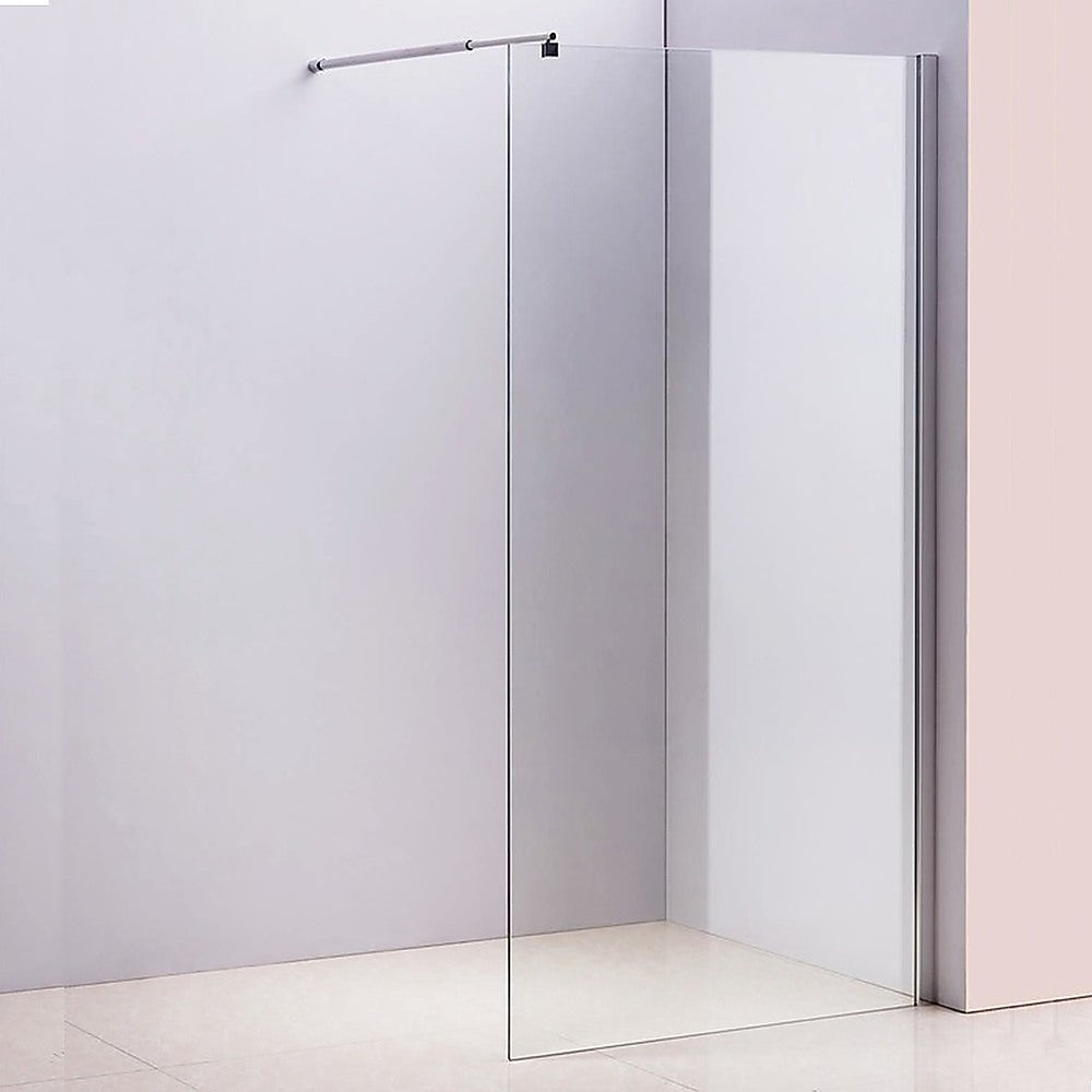 10mm Frameless Safety Glass Shower Screen 1200 x 2000mm - Modern Bathroom Upgrade for Walk-in Showers and Wet Rooms