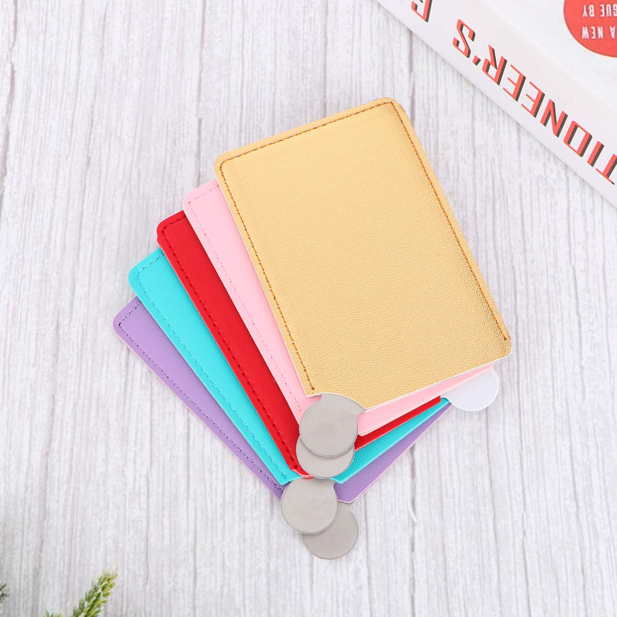 Beaupretty 5-Piece Compact Mirror Set - Portable Pocket Makeup Mirror for Women & Girls - Travel, Purse & Daily Use - Perfect for Touch-Ups On-The-Go & Home Vanity