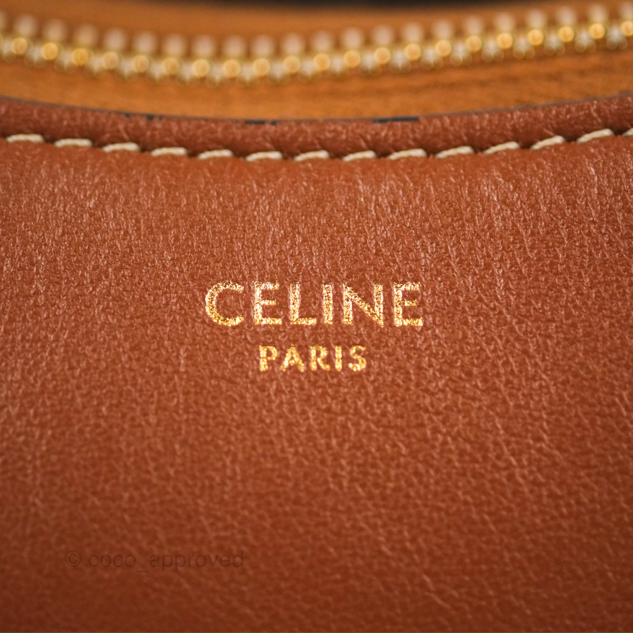 Celine Ava Bag in Smooth Calfskin Tan - Luxury Leather Crossbody Handbag for Women | Perfect for Work, Travel & Everyday Use