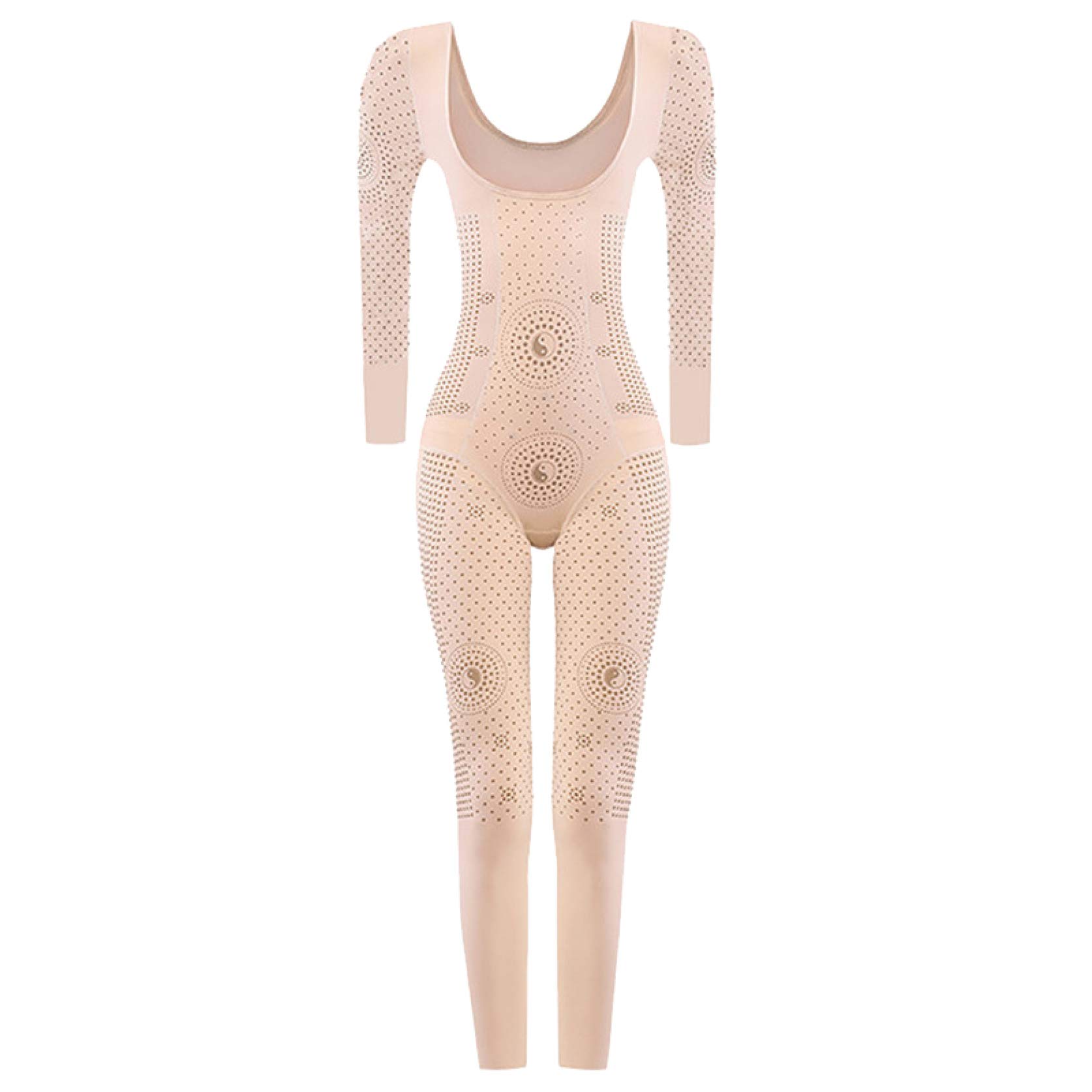 Extra Firm Women's Shapewear Bodysuit - Full Body Shaper with Long Sleeves for Tummy Control & Waist Slimming | Seamless Invisible Under Clothes | Perfect for Wedding, Office Wear & Special Occasions