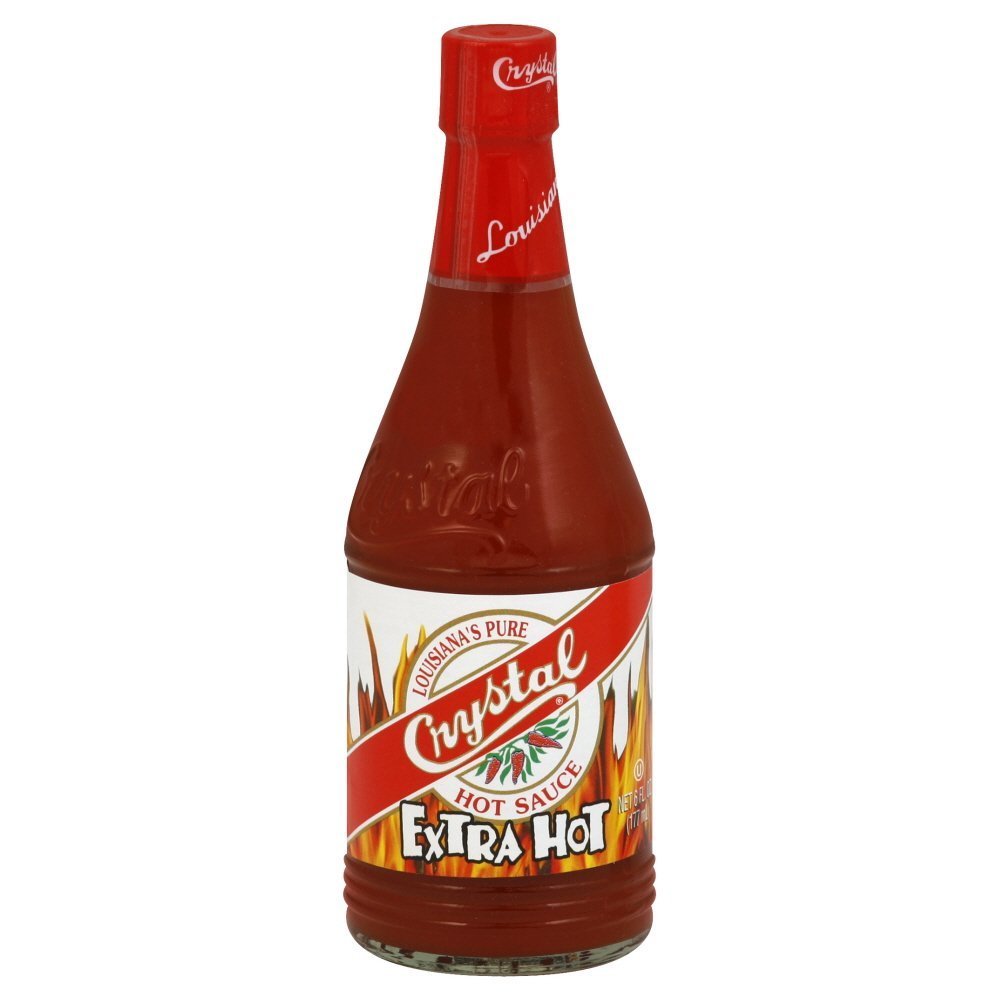 Extra Hot Crystal Hot Sauce - 12 Pack (6OZ Each) - Perfect for Spicy Wings, Tacos, and BBQ - Premium Quality Gourmet Hot Sauce for Cooking & Grilling