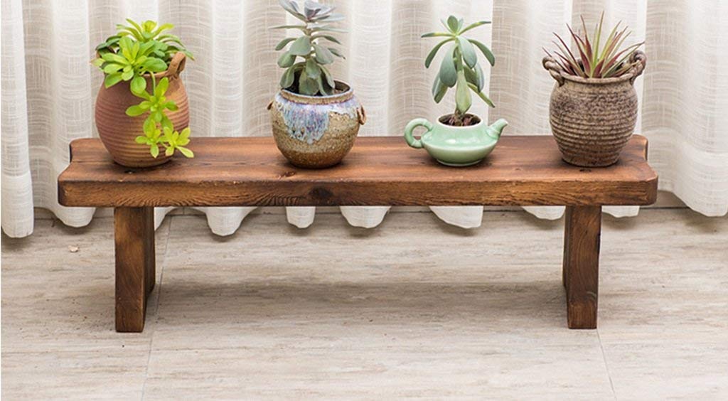 Sturdy Solid Wood Multi-Tier Flower Stand - Ladder-Style Indoor/Outdoor Plant Shelf for Balcony, Living Room & Garden - Perfect for Hanging Planters & Flower Pots (Size: Medium) - Ideal for Small Space Gardening & Home Decor
