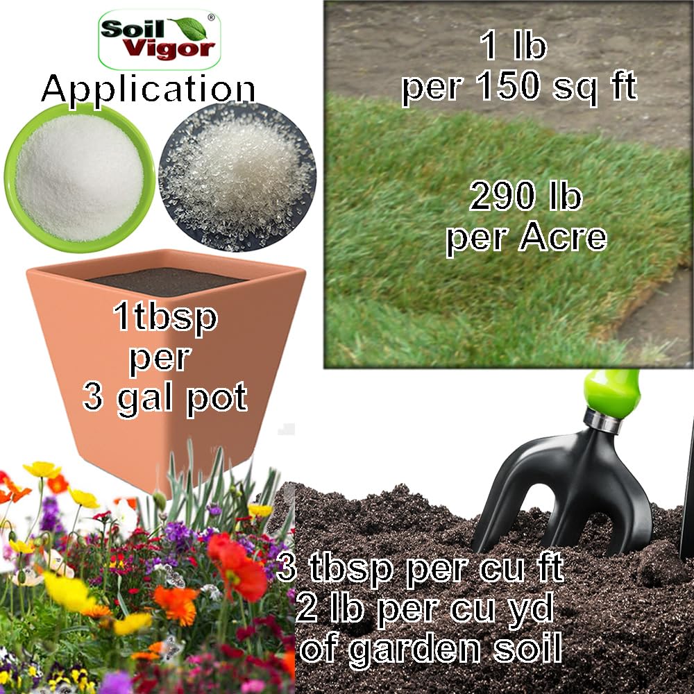 Super Absorbent Potassium Polyacrylate Water Crystals for Plants - Lasts 7 Years in Soil (10 Pack) - Perfect for Garden Water Retention & Drought-Resistant Landscaping