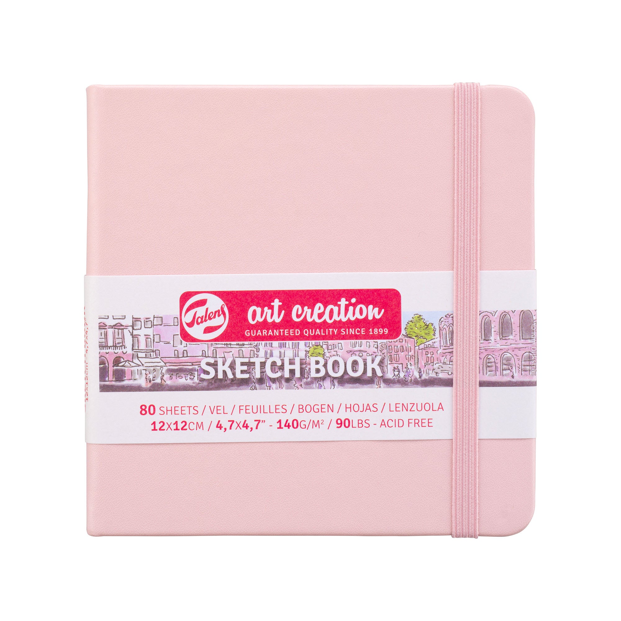 Premium Sketchbook for Artists - Pastel Pink, Acid-Free Paper, 120 GSM, Spiral Bound - Ideal for Drawing, Sketching, Watercolor & Mixed Media Art Projects
