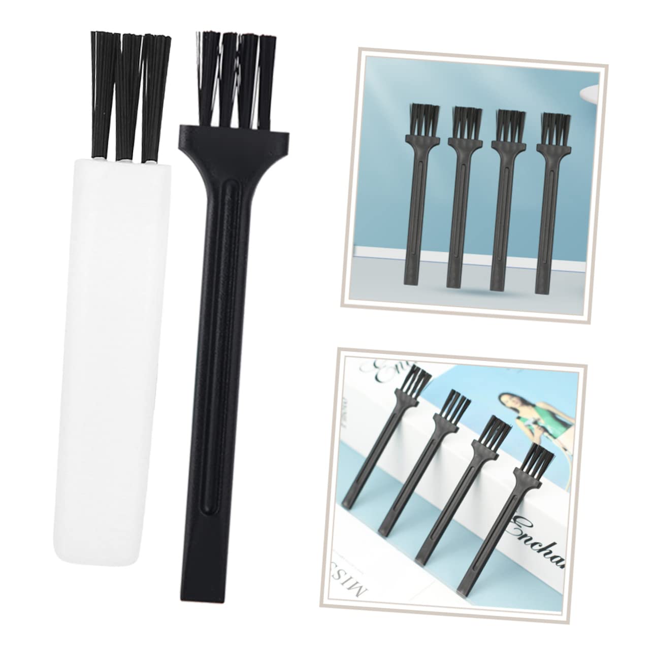 Professional Beard Razor Cleaning Brush Set - 30Pcs Shaving Brush for Beard Hair, Keyboard, PC Fan & Electronics Cleaning - Perfect for Grooming, Computer Maintenance & Device Care