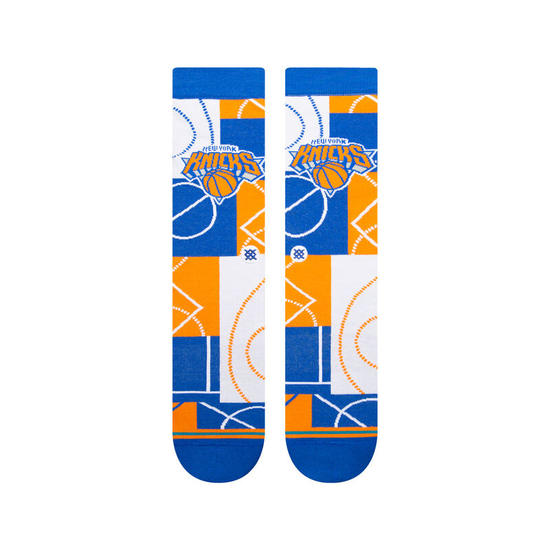 Stance Zone New York Knicks Crew Socks - NBA Basketball Team Socks for Men & Women - Comfortable Athletic Socks for Sports, Workout & Casual Wear