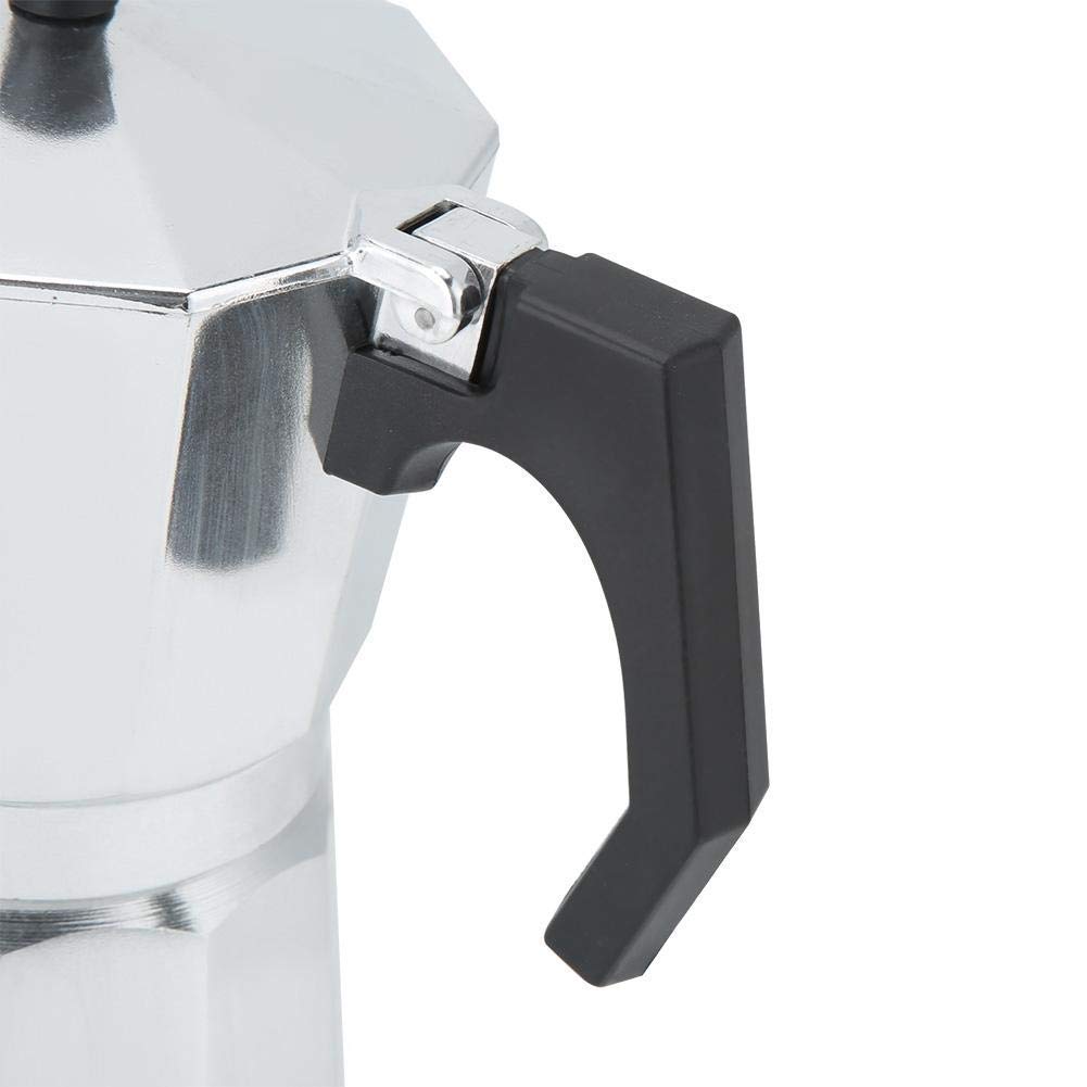 6-Cup Aluminum Moka Pot Stovetop Espresso Maker - Italian Coffee Brewer Percolator for Home & Office Use | Perfect for Espresso Lovers & Coffee Enthusiasts