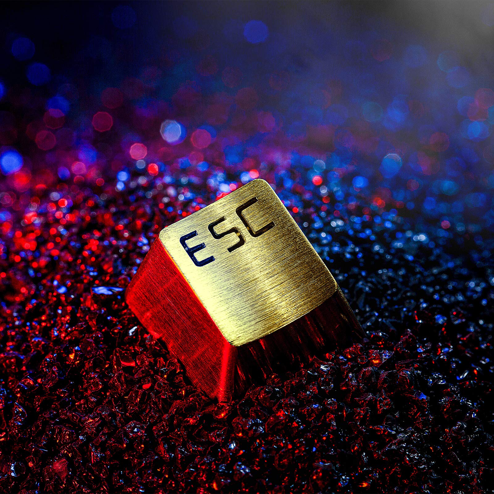 Premium Custom Metal Gaming Keycaps for FPS & MOBA - ESC Key Included with Key Puller | Durable Stainless Steel Mechanical Keyboard Keycaps | Compatible with 60% Keyboard & Cherry MX Switches | Perfect for Esports, Gaming Setup & PC Accessories