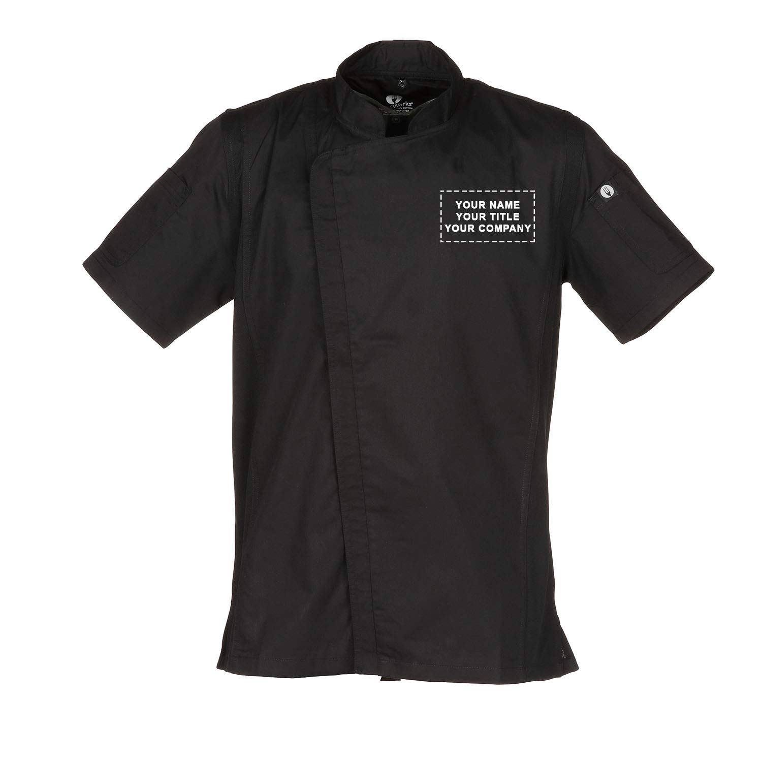 Chef Works Custom Personalized Men's Springfield Chef Coat - Professional Kitchen Apparel for Cooking, Baking & Culinary Arts