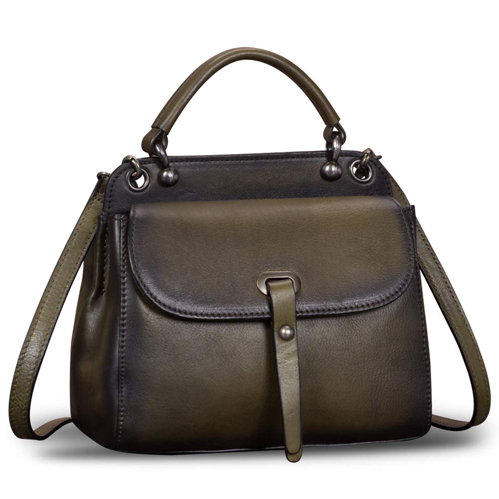 Genuine Leather Crossbody Bag for Women - Vintage Handmade Top Handle Shoulder Purse | Perfect for Work, Travel & Everyday Use