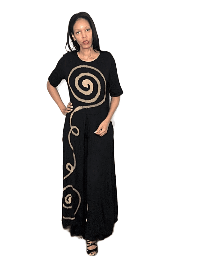 Infinity Split Tunic Palazzo Set - Women's Flowy Boho Outfit for Summer, Beach & Casual Wear | Plus Size Available