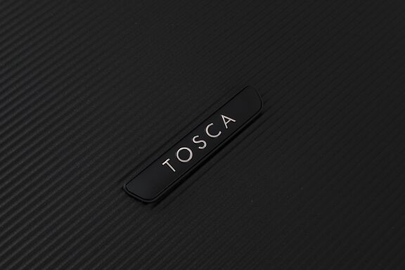 Tosca TCA510 Bel Air 29in Large Spinner Hardshell Suitcase - Black/Orange Luggage for Travel, Business Trips & Vacations