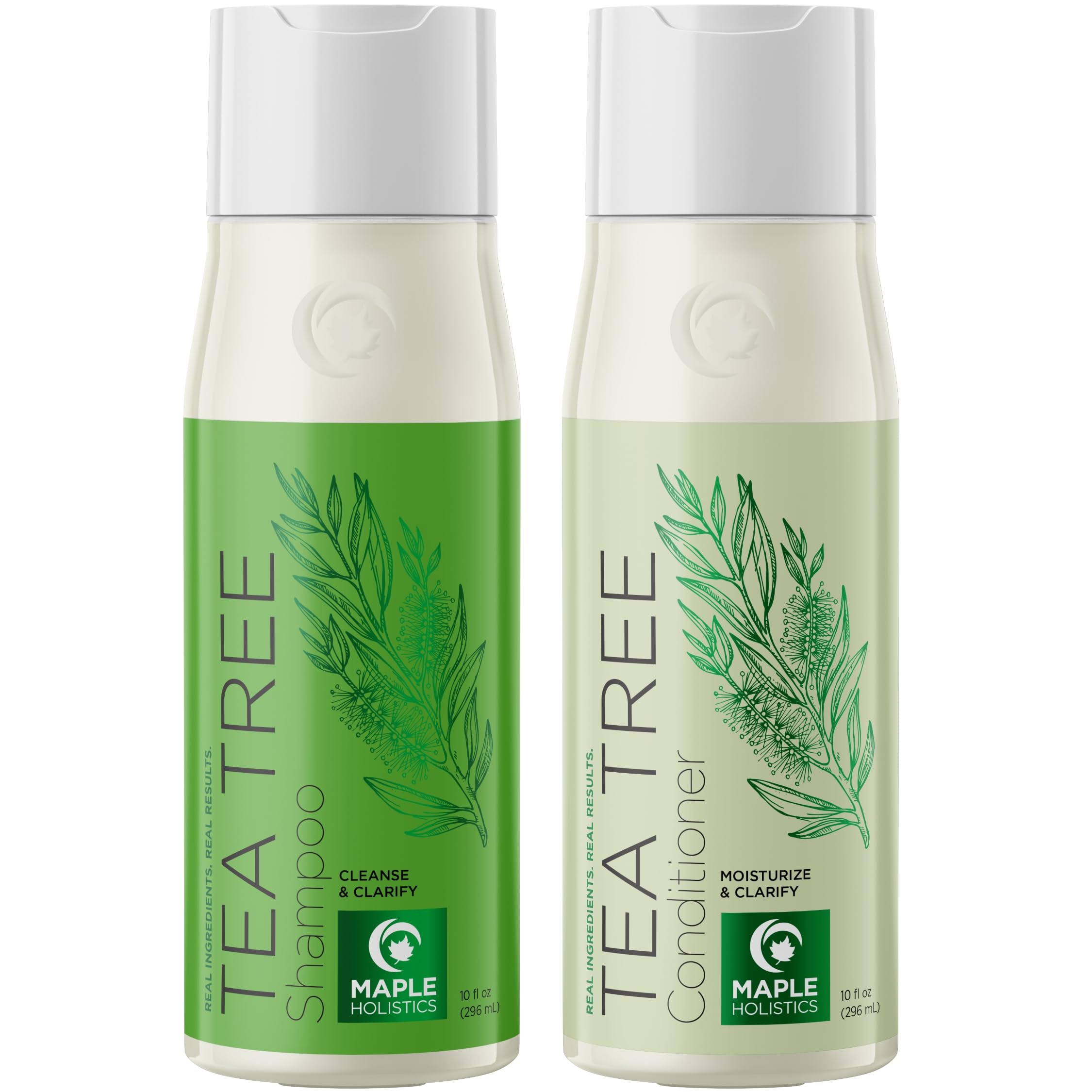 **Tea Tree Shampoo and Conditioner Set for Oily Hair & Scalp Care - Sulfate-Free Clarifying Shampoo with Tea Tree Oil - Deep Cleansing for Build-Up & Dry Scalp Treatment - Perfect for Daily Hair Care & Scalp Refreshment**