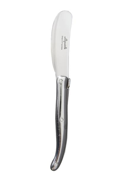Laguiole Jean Neron Mini Stainless Steel Cheese Knife - Elegant Cheese Spreader for Charcuterie Boards, Wine Pairings & Gourmet Entertaining
