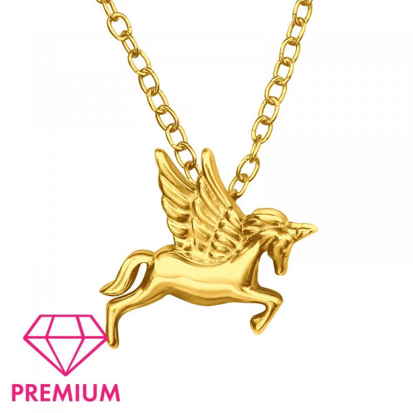14K Gold Unicorn Pendant Necklace for Girls - Dainty & Elegant Jewelry Gift for Birthdays, Christmas & Special Occasions