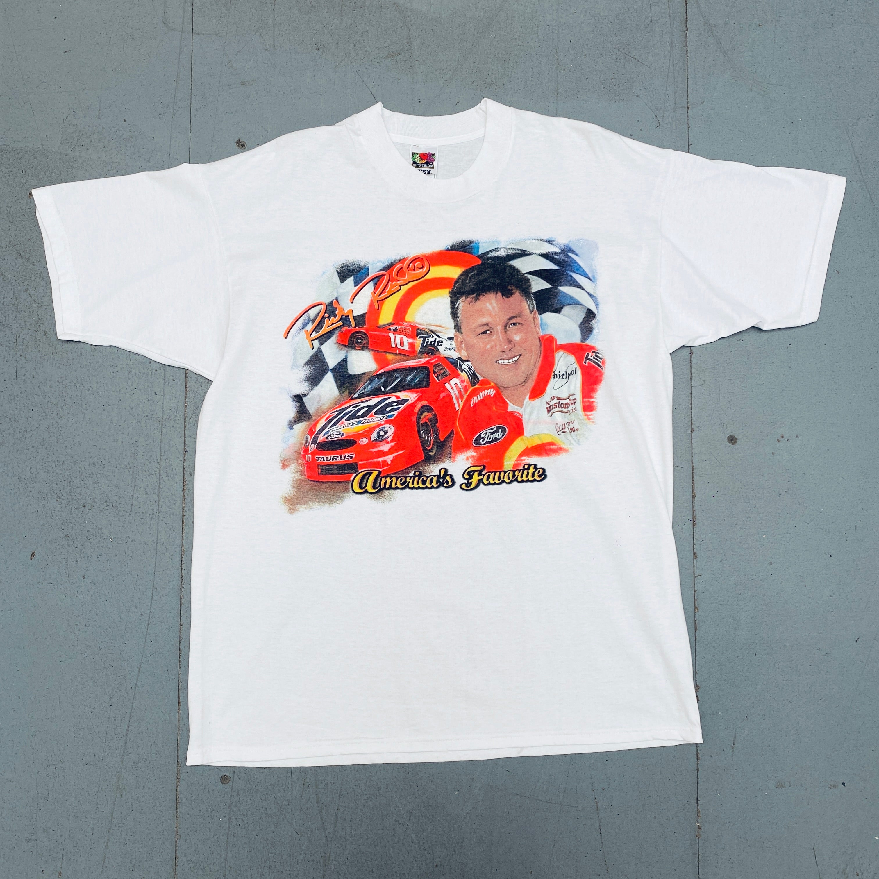 Vintage 1997 Ricky Rudd NASCAR Graphic T-Shirt - XL Size | Men's Retro Racing Tee for NASCAR Fans & Collectors | Perfect for Race Day, Casual Wear & Gift Giving