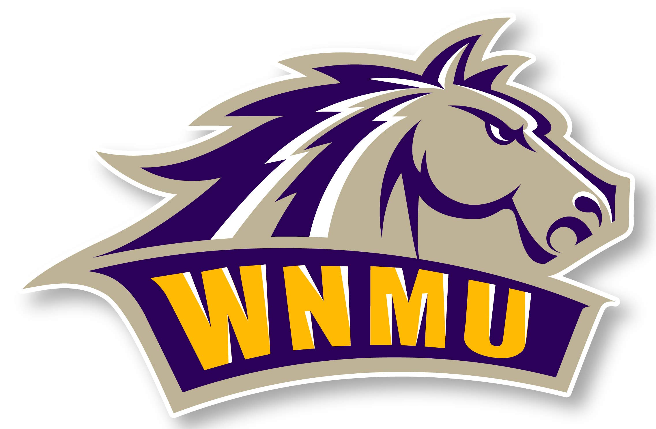 Western New Mexico University 12 Inch Vinyl Mascot Decal Sticker 4-Pack - Officially Licensed College Stickers for Cars, Laptops & Windows - Perfect for Alumni, Students & Fans