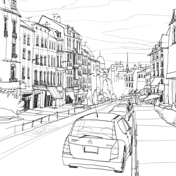 Clairefontaine Premium A4 Coloring Book for Adults - Urban Cityscapes & Town Designs | Stress Relief, Art Therapy & Creative Relaxation
