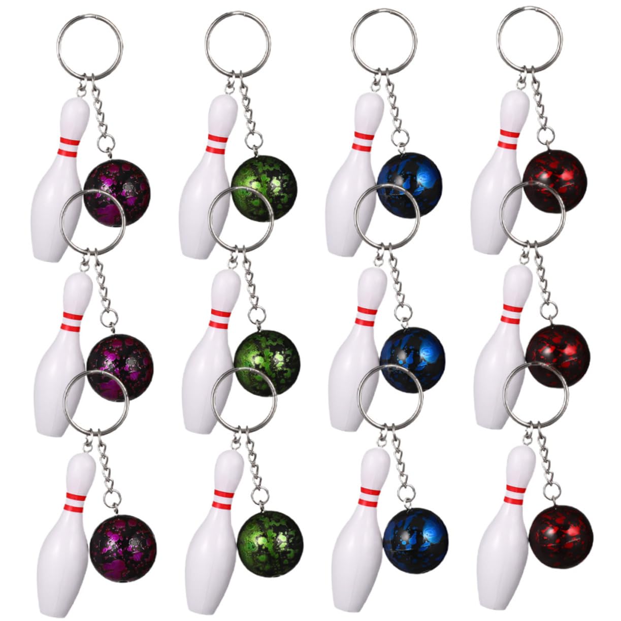 Balacoo Adorable Mini Keychains Bowling Design - Sports Souvenirs for Everyday Use and Collectors