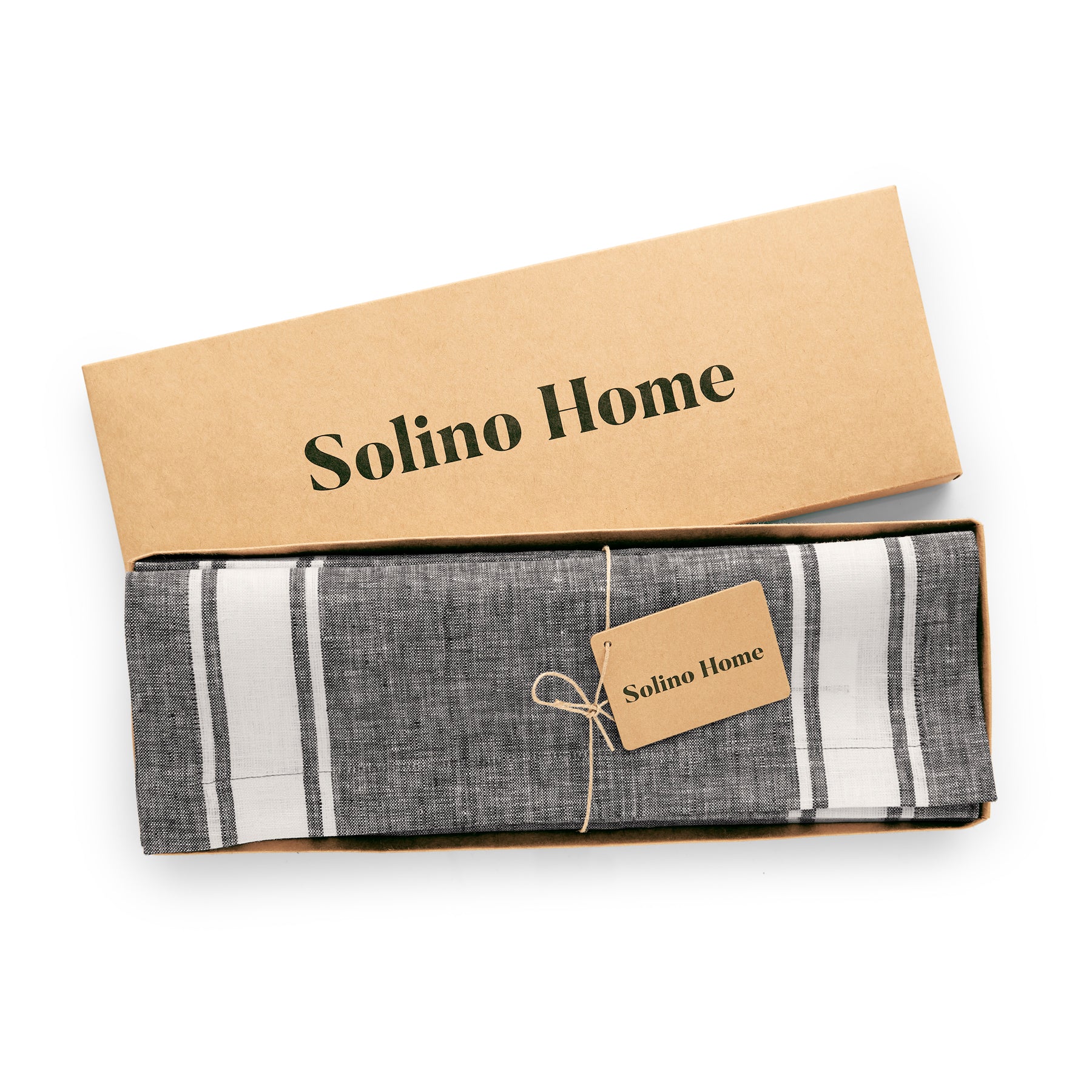 Farmhouse Stripe Placemats Set of 4 - Rustic Cotton Table Mats for Dining Room Decor, Kitchen Table Setting & Holiday Entertaining