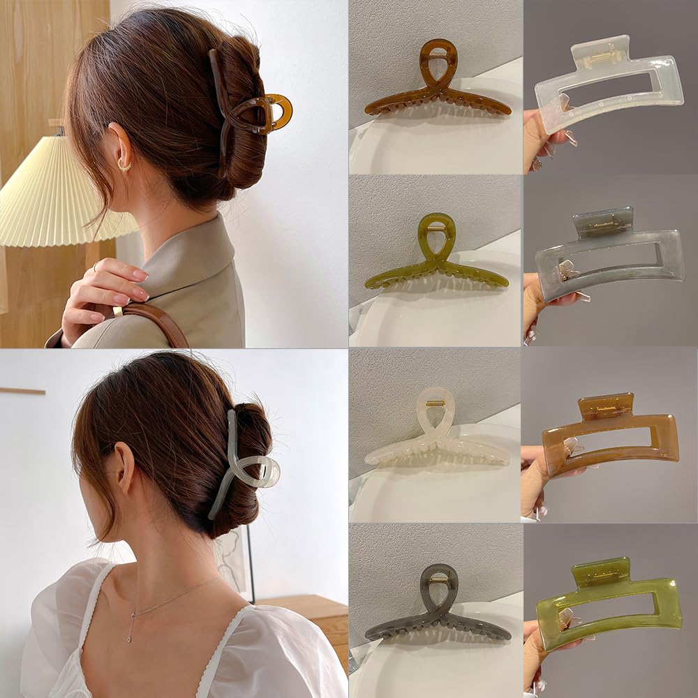 EPARTY 2+2 Large Hair Claw Clips for Women - 4.1