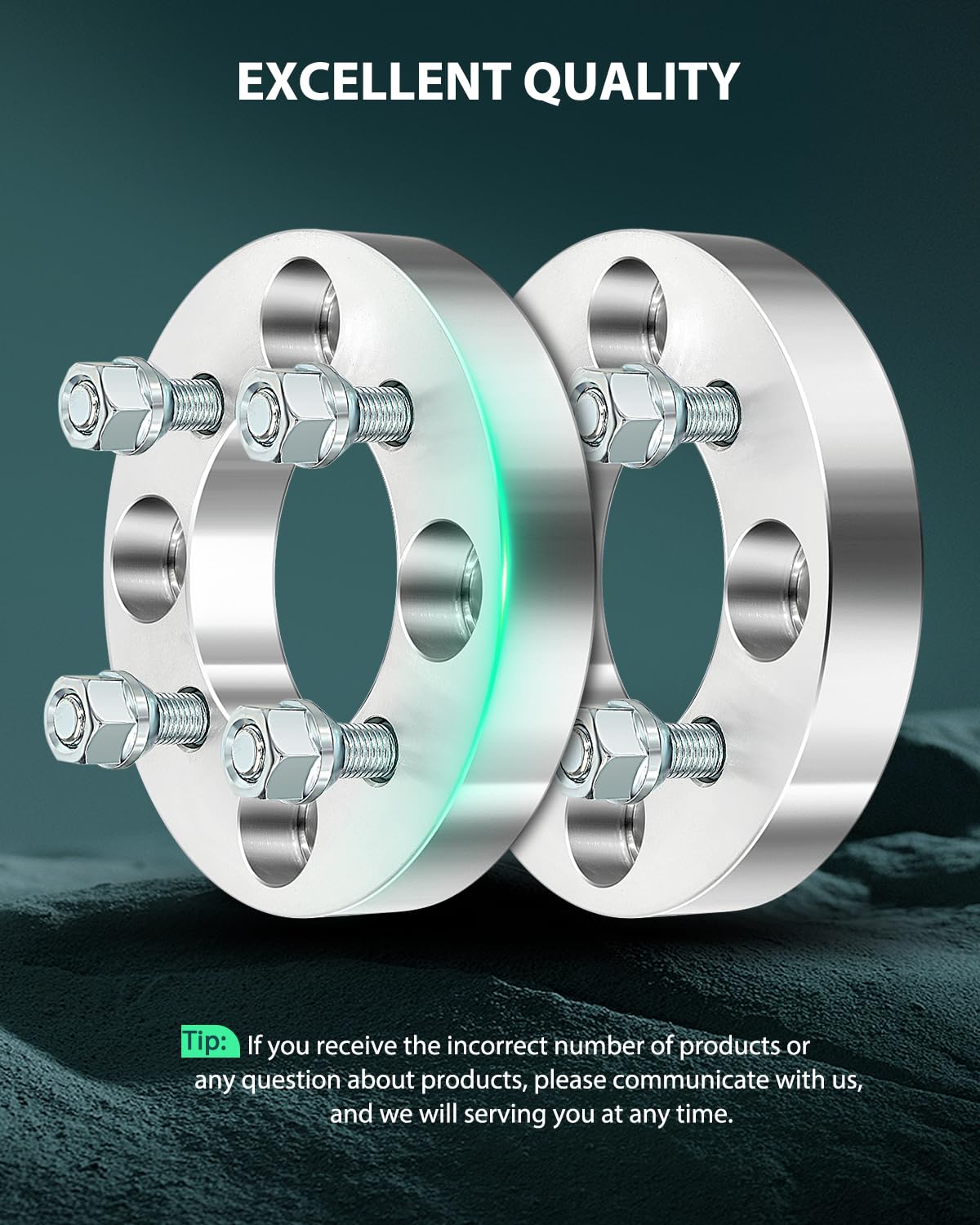 SCITOO 4x108 to 4x100 Wheel Adapters 1 Inch 4 Lug 12x1.5 Studs 78.1mm Bore - Compatible with Ford Escort (1981-1990), Fiesta (2000-2011), Focus (2011-2019) - 4Pcs Wheel Spacers for Enhanced Stance & Performance