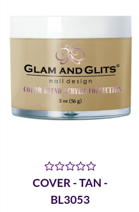 GLAM AND GLITS COLOR BLEND COLLECTION VOL.2 BL3053 - 2 oz TAN - Professional Nail Polish for Salon & Home Manicures, Long-Lasting Gel Effect