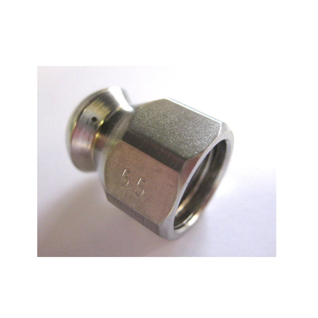 Suttner Ball Type Non-Rotating Sewer & Drain Nozzle - 1/4 Inch Thread, 4200 PSI High Pressure - Ideal for Pipe Cleaning, Drain Maintenance & Industrial Applications