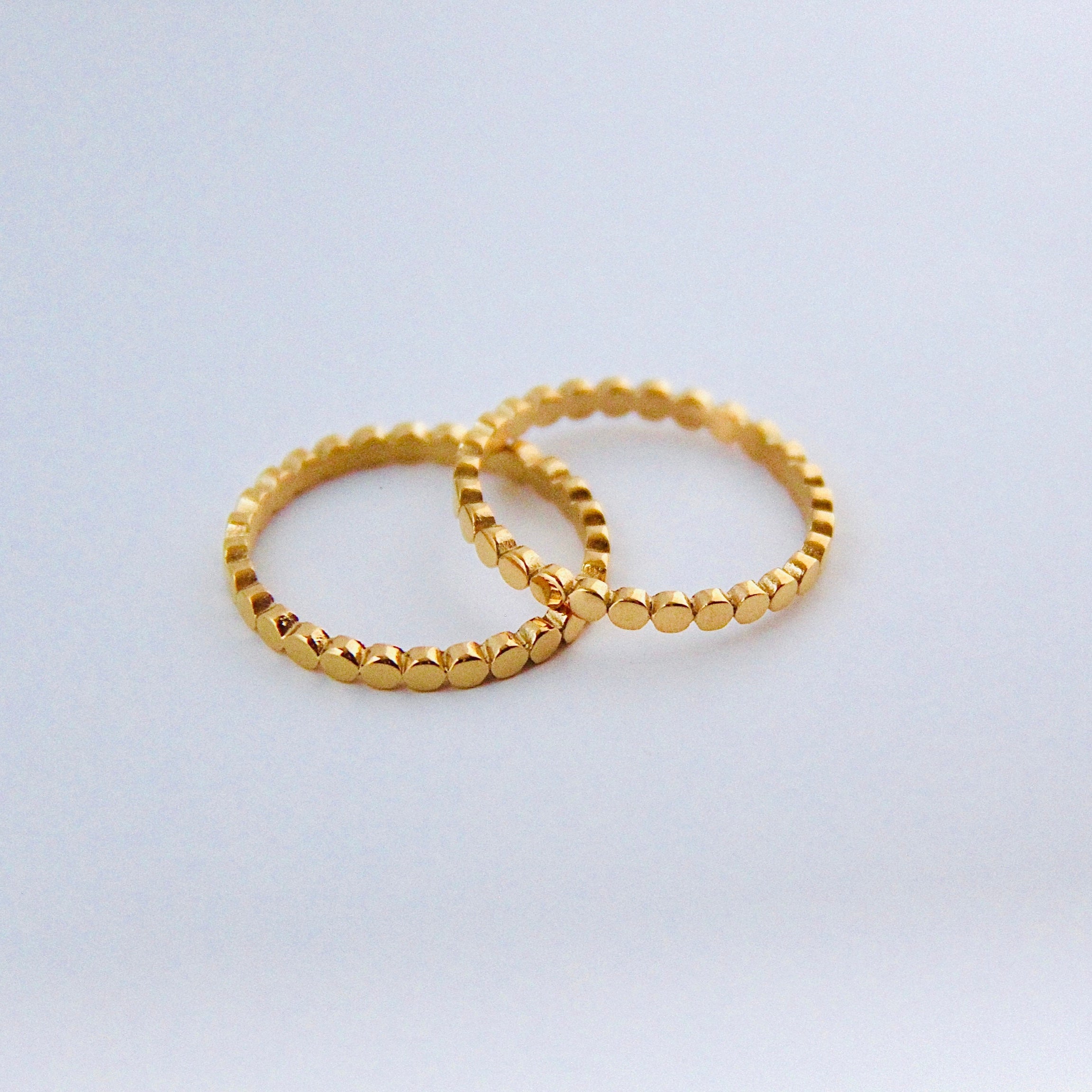Elegant Gold Plated Flat Circle Stacking Rings Set - Perfect for Layering, Everyday Wear & Special Occasions