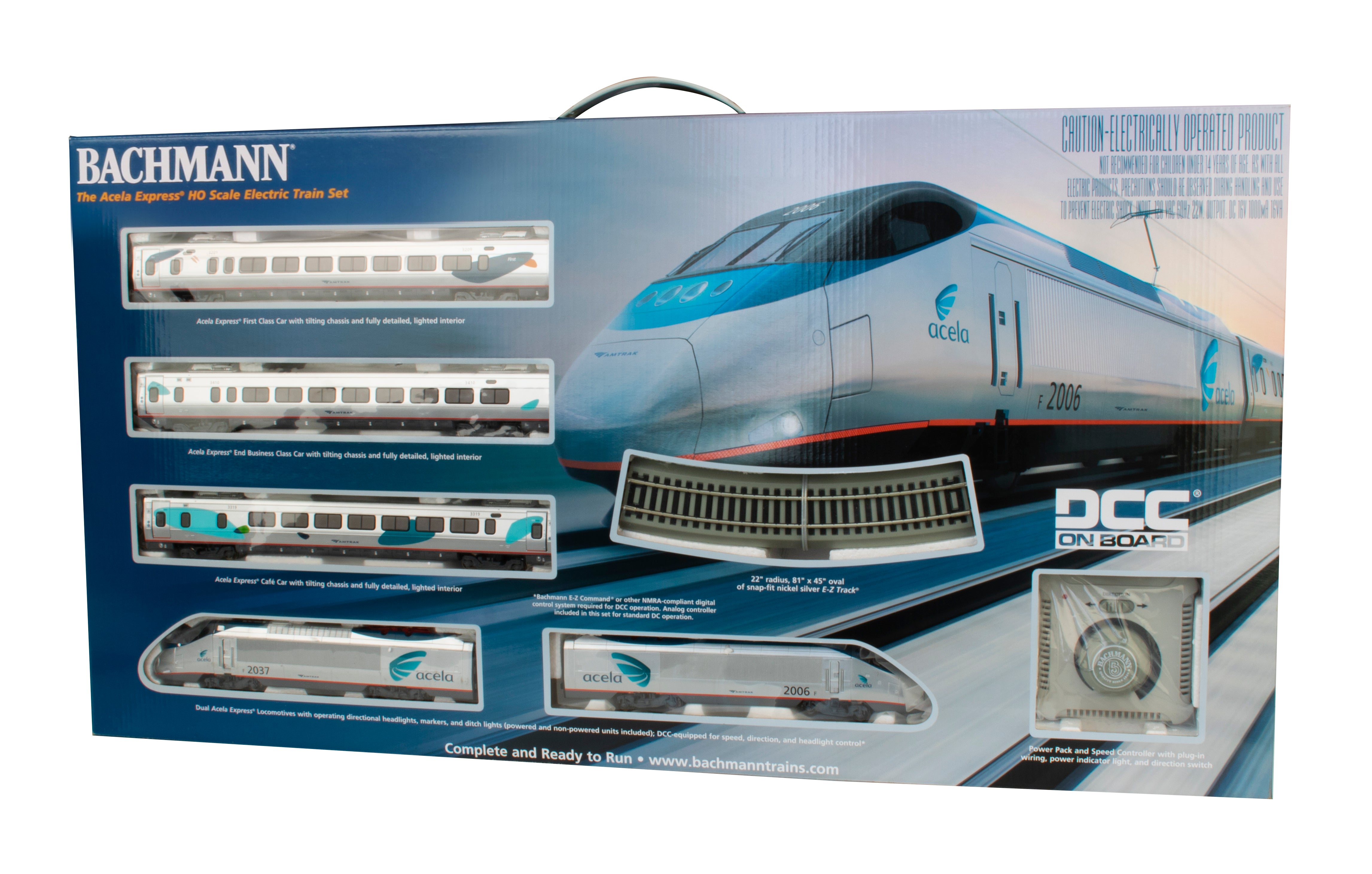 Bachmann Trains Amtrak Acela HO Scale Electric Train Set with DCC - Realistic Model Train for Collectors & Hobbyists - Perfect for Home Layouts & Train Displays
