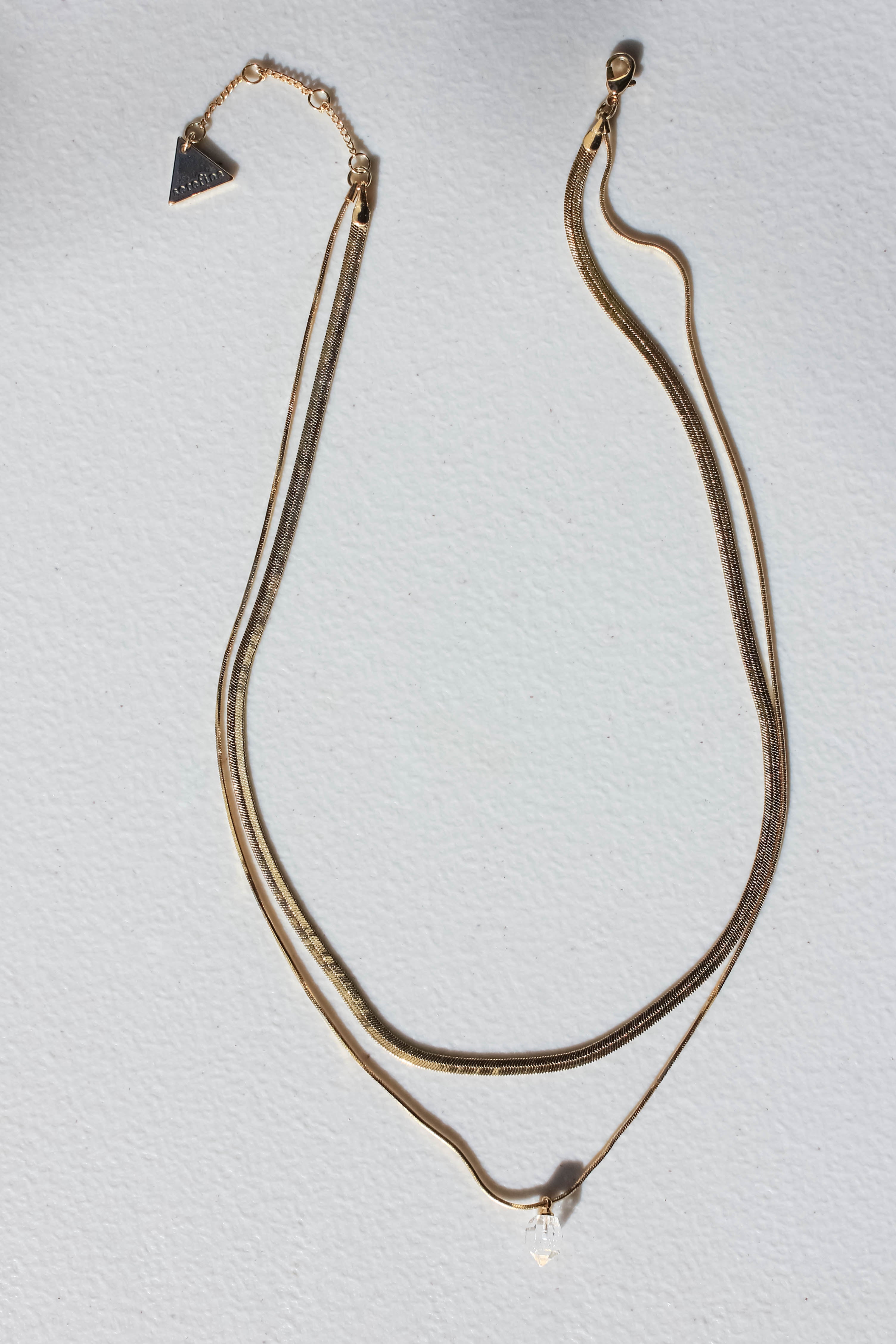 Raw Quartz Layered Necklace - Natural Stone Jewelry for Women | Boho Chic Accessory for Everyday Wear, Layering & Special Occasions