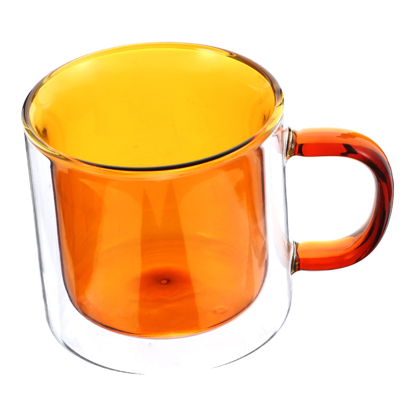 ABOOFAN Double Wall Insulated Glass Coffee Mug - 12oz Espresso Cup with Lid, Travel Mug for Hot/Cold Beverages, Perfect for Coffee, Tea, Beer - Ideal for Home, Office & Outdoor Use