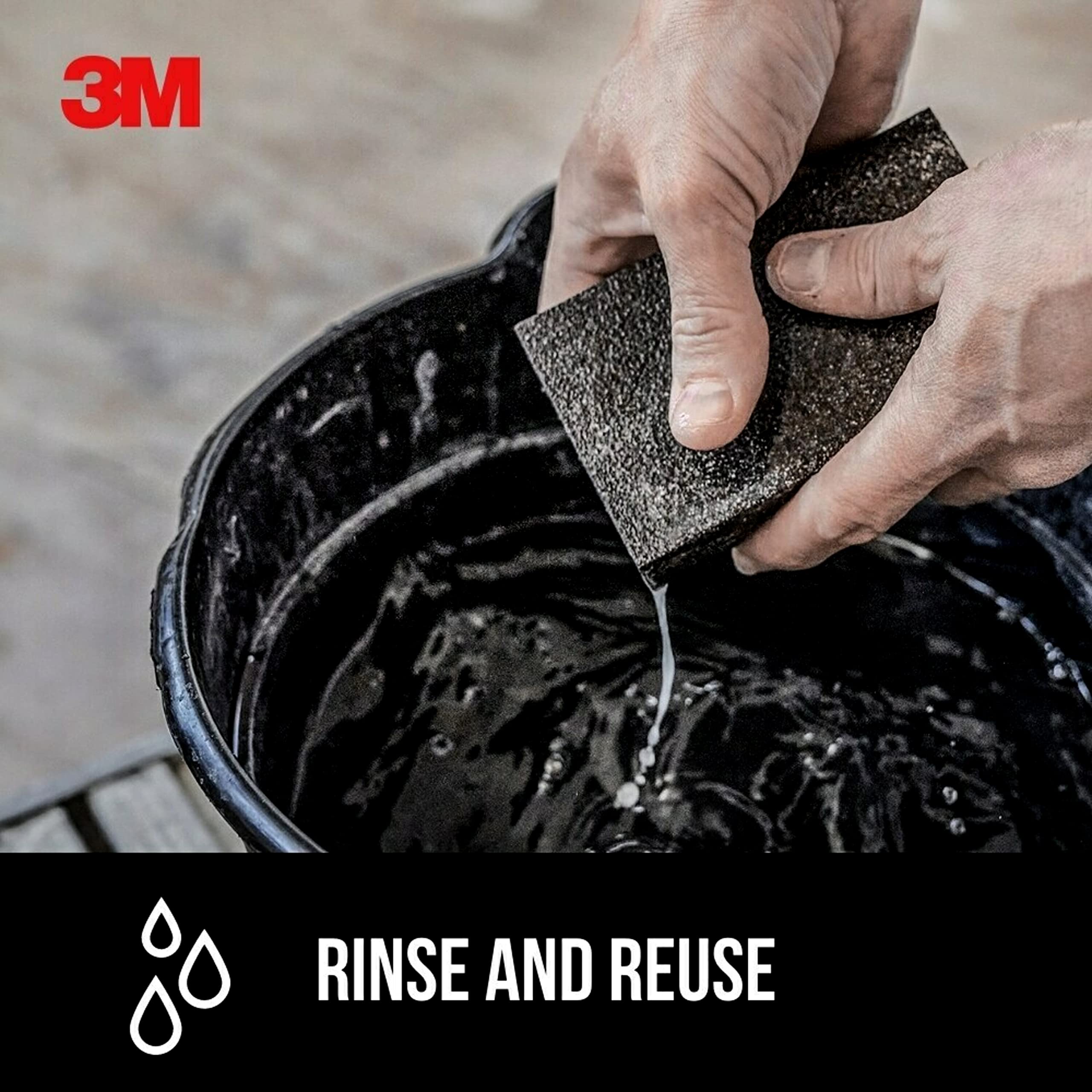 3M Small Area Drywall Sanding Sponge - Fine/Medium Grit (3.75