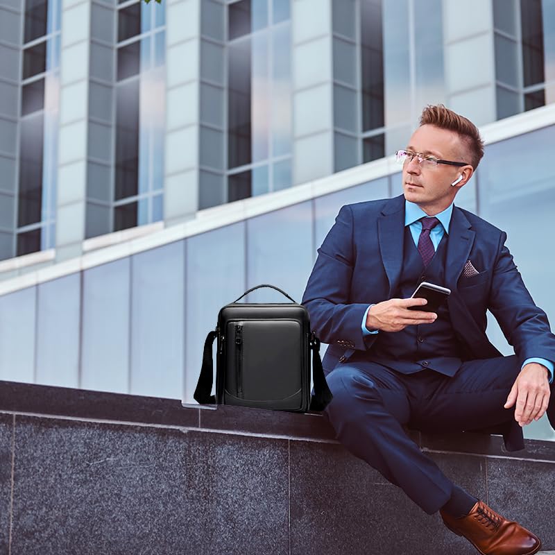 Storite Stylish Men's Oxford Sling Bag - Waterproof Messenger Crossbody Bag for Travel, Office & Business - Durable Shoulder Carry Handbag for Daily Use, Commuting & Outdoor Activities