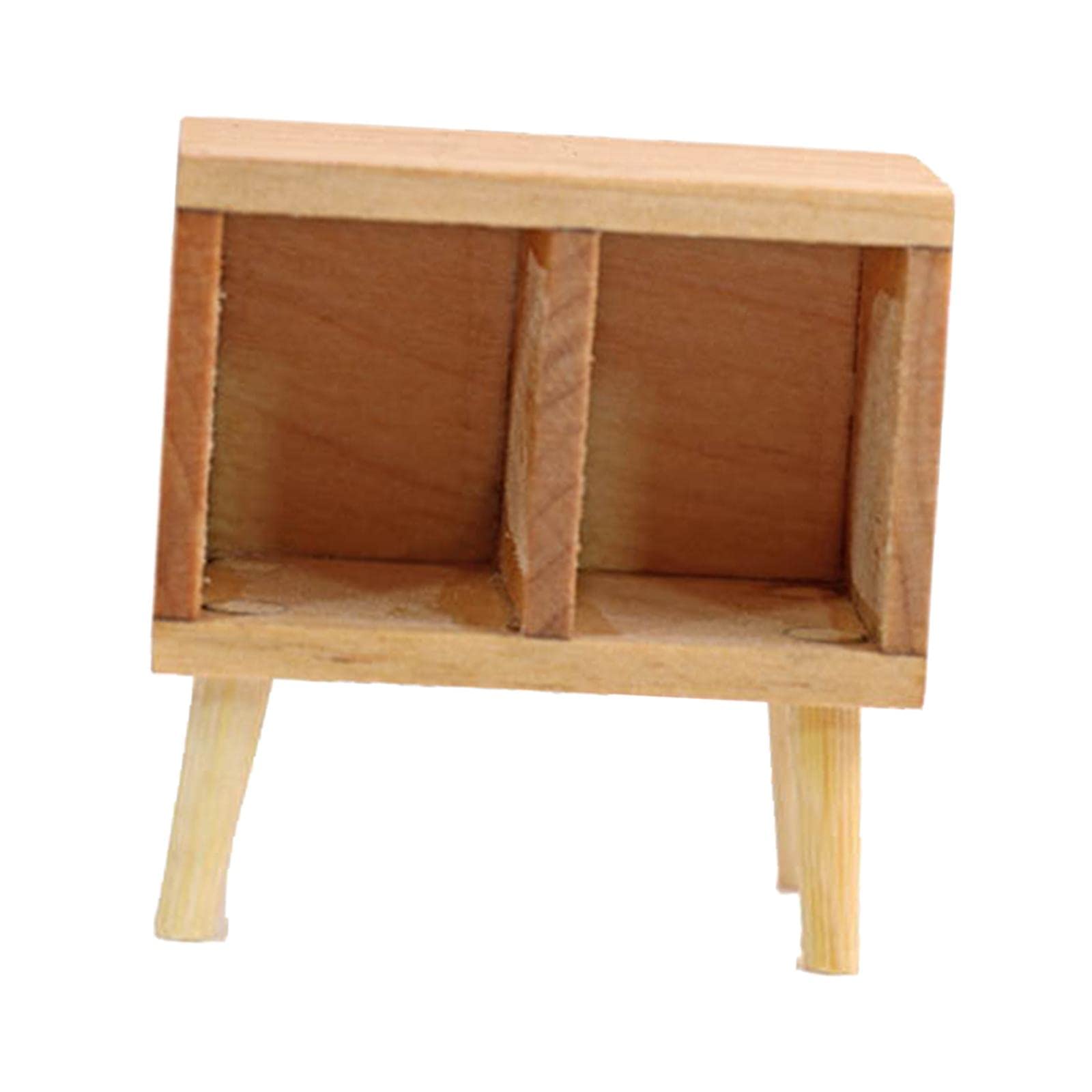 1:12 Scale Miniature Dollhouse Night Stand - Bedside Cabinet for Girls & Boys - Realistic Bedroom Furniture for Dolls - Perfect for Dollhouse Scenes & Toy Ornaments