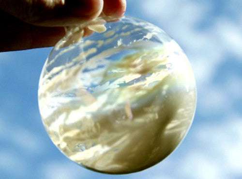 10 Pack Clear Glass Baubles 10cm Diameter with Silver Caps - Christmas Tree Ornaments, Table Centerpieces, DIY Craft Gifts for Holiday Decorations & Memory Keepsakes