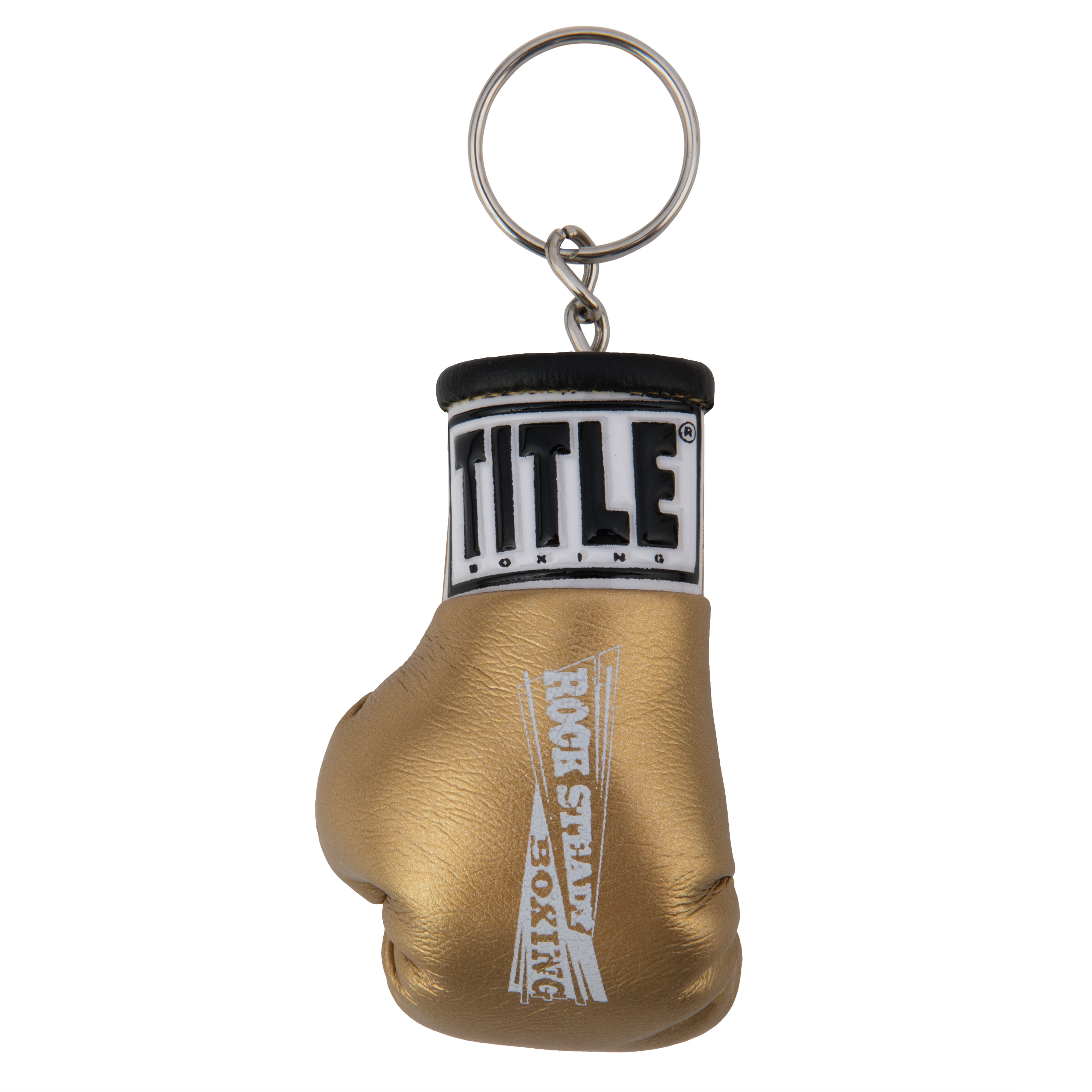 TITLE Boxing Rock Steady Glove Keychain - Durable Boxing Glove Keyring for Fighters & Fans - Perfect for Gym Bags, Keychains & Boxing Enthusiast Gifts