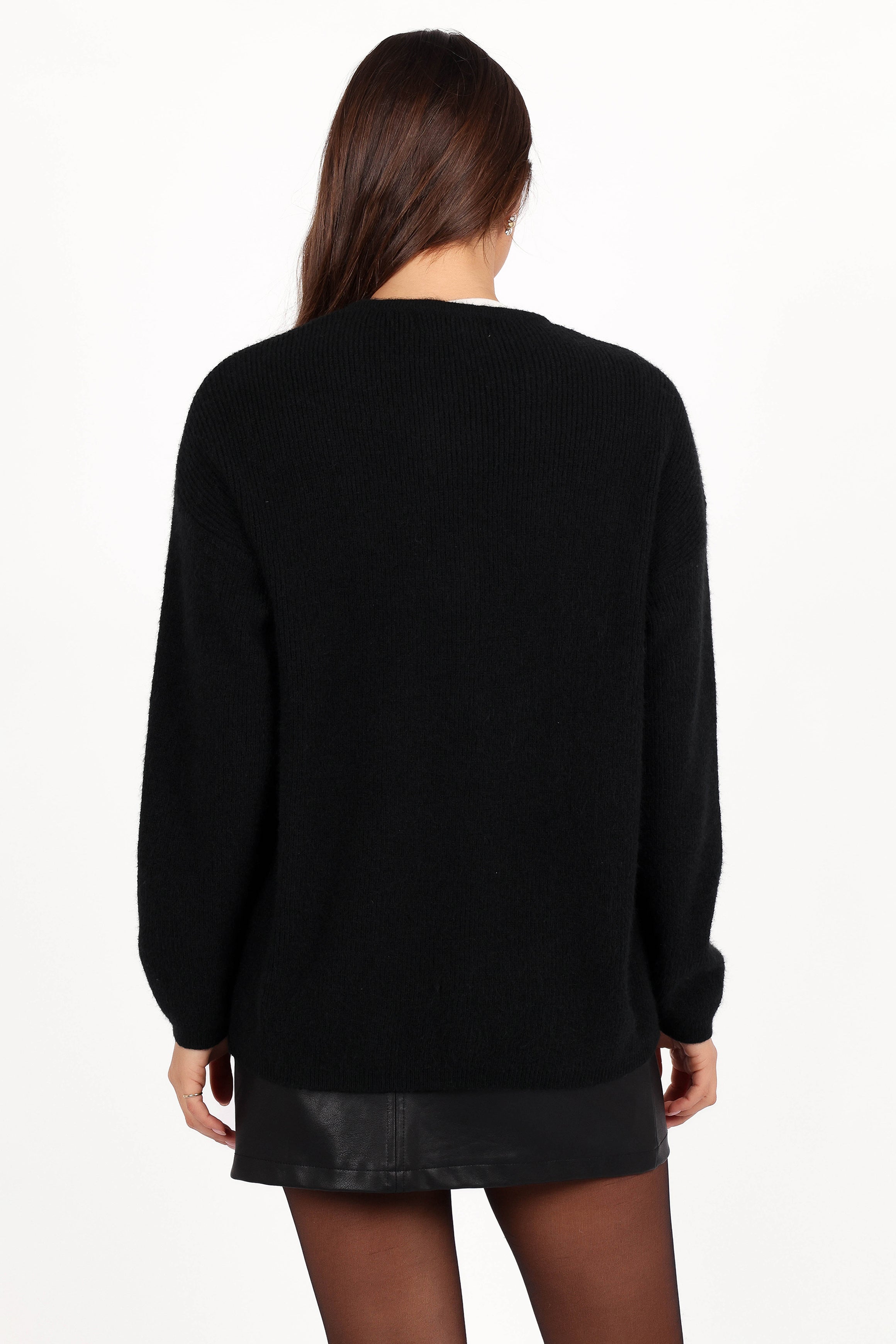 Astor Classic Button Up Cardigan for Women - Soft Knit Black Cardigan Sweater | Perfect for Office, Casual Outfits & Layering in Fall/Winter