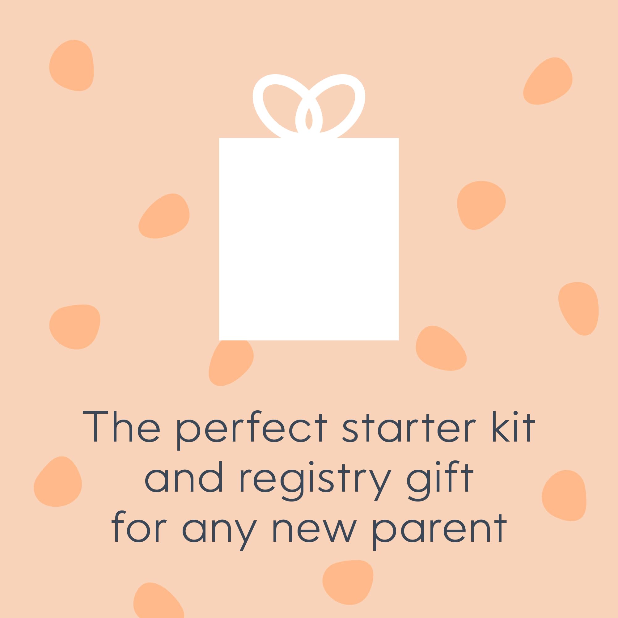 Diaper Genie Signature Gift Set with Easy Roll Refill - 48 Bags | Holds 2256+ Newborn Diapers | Perfect for Nursery, Baby Shower & Diaper Changing Station