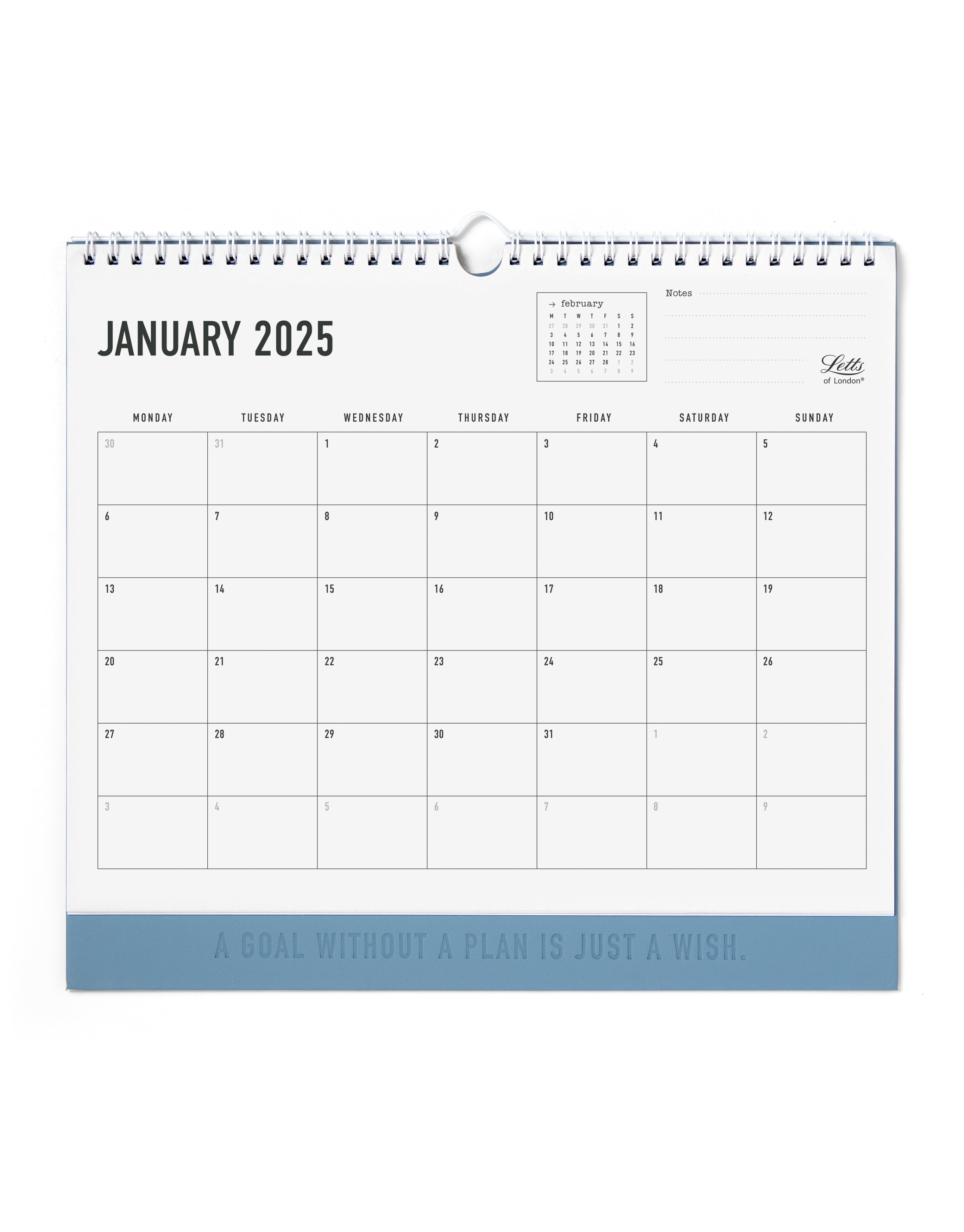 2025 Letts of London Eco-Friendly Conscious Wall Calendar - 12