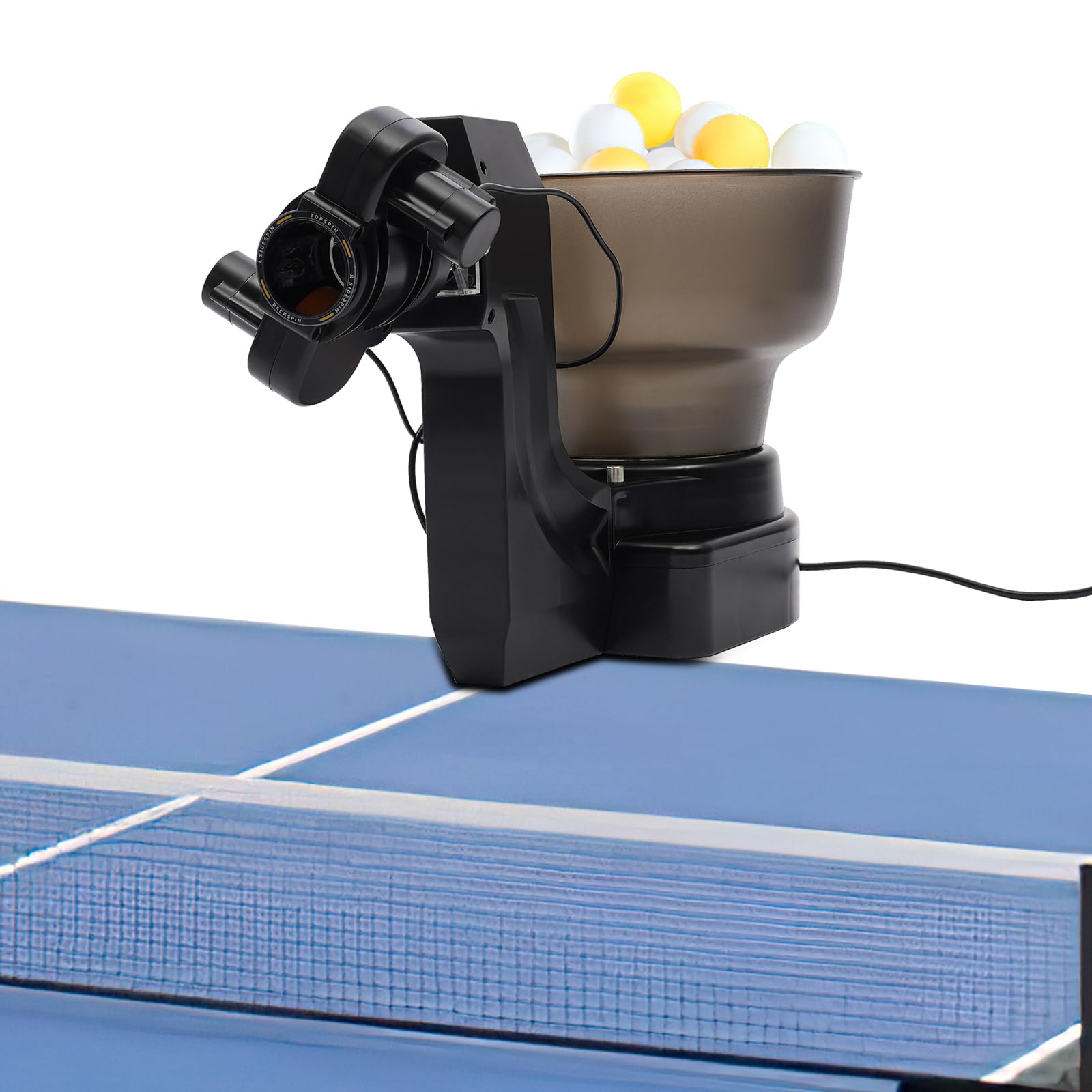 HP-07 Automatic Table Tennis Robot Machine - 2-Wheel Drive Ping Pong Ball Trainer with 110-Ball Capacity | Perfect for Home Practice & Professional Training