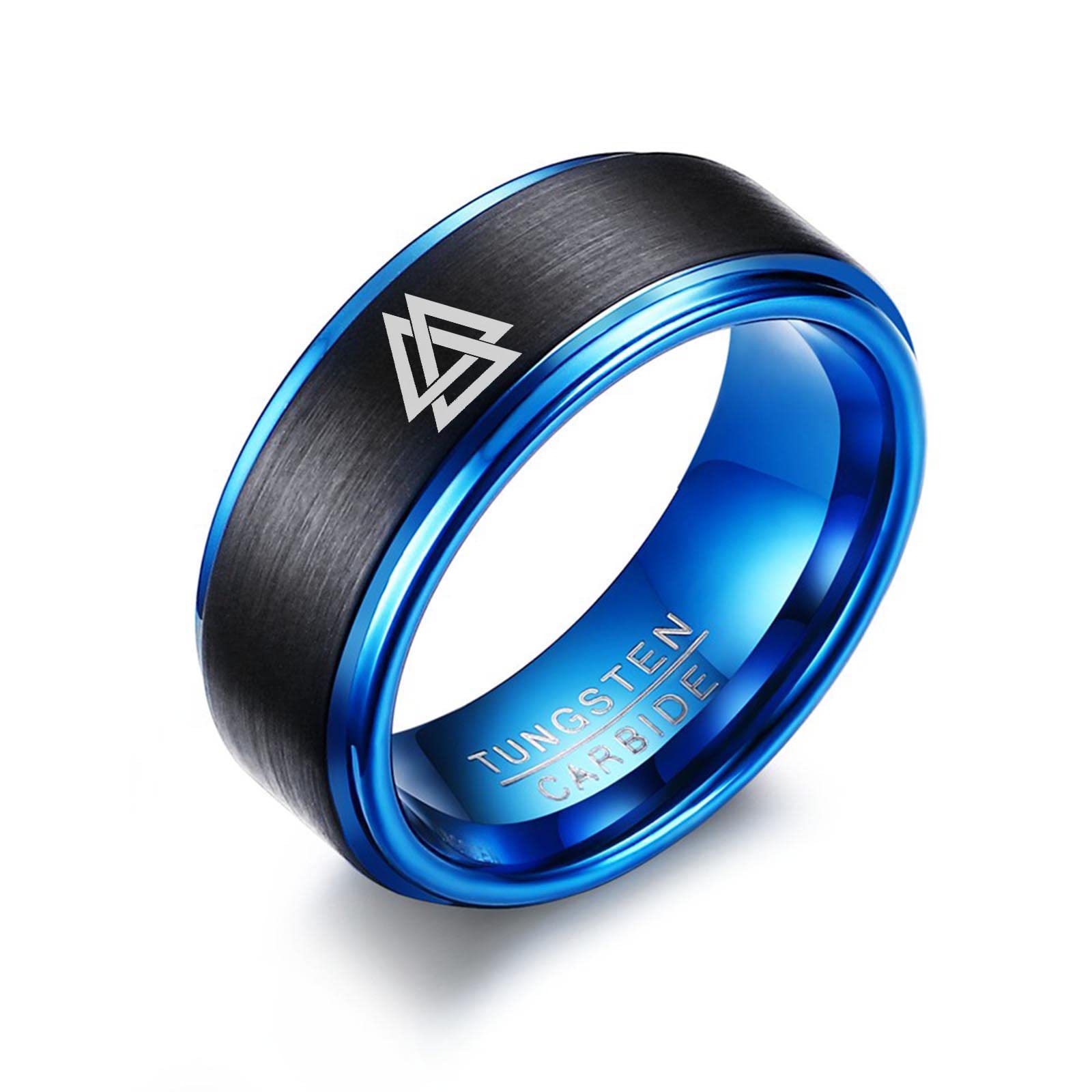 Personalized Engraved Men's Tungsten Carbide Wedding Band - Custom Engraved Engagement, Promise & Anniversary Ring for Him - Durable Scratch-Resistant Men's Jewelry Gift for Husband, Boyfriend, Fiancé - Perfect for Weddings, Proposals, Anniversaries & Special Occasions