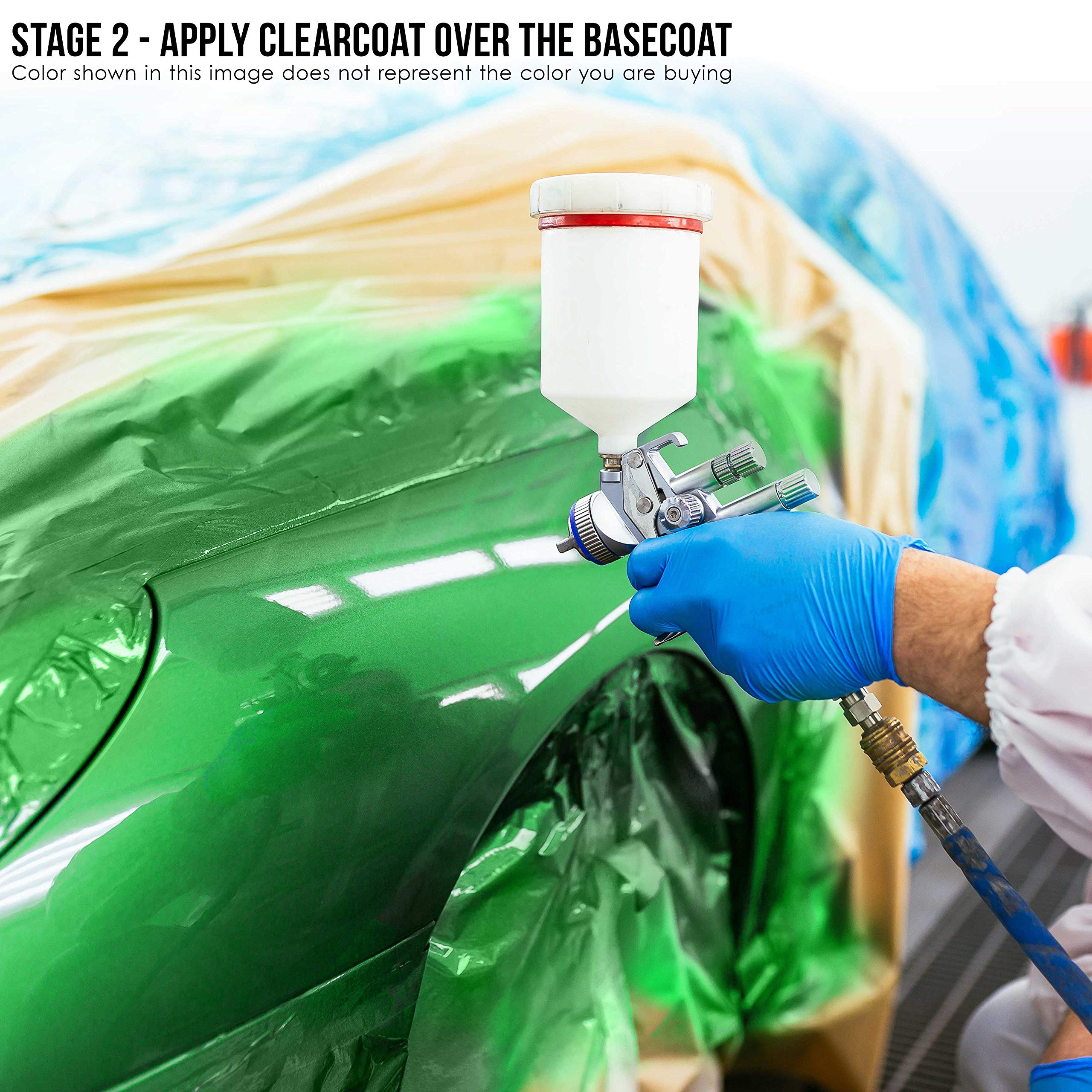 Royal Maroon Low VOC Urethane Basecoat with Clearcoat Auto Paint Kit - Professional High Gloss Automotive & Truck Coating - Complete Medium Quart Paint Set for Car Restoration & Touch-Ups