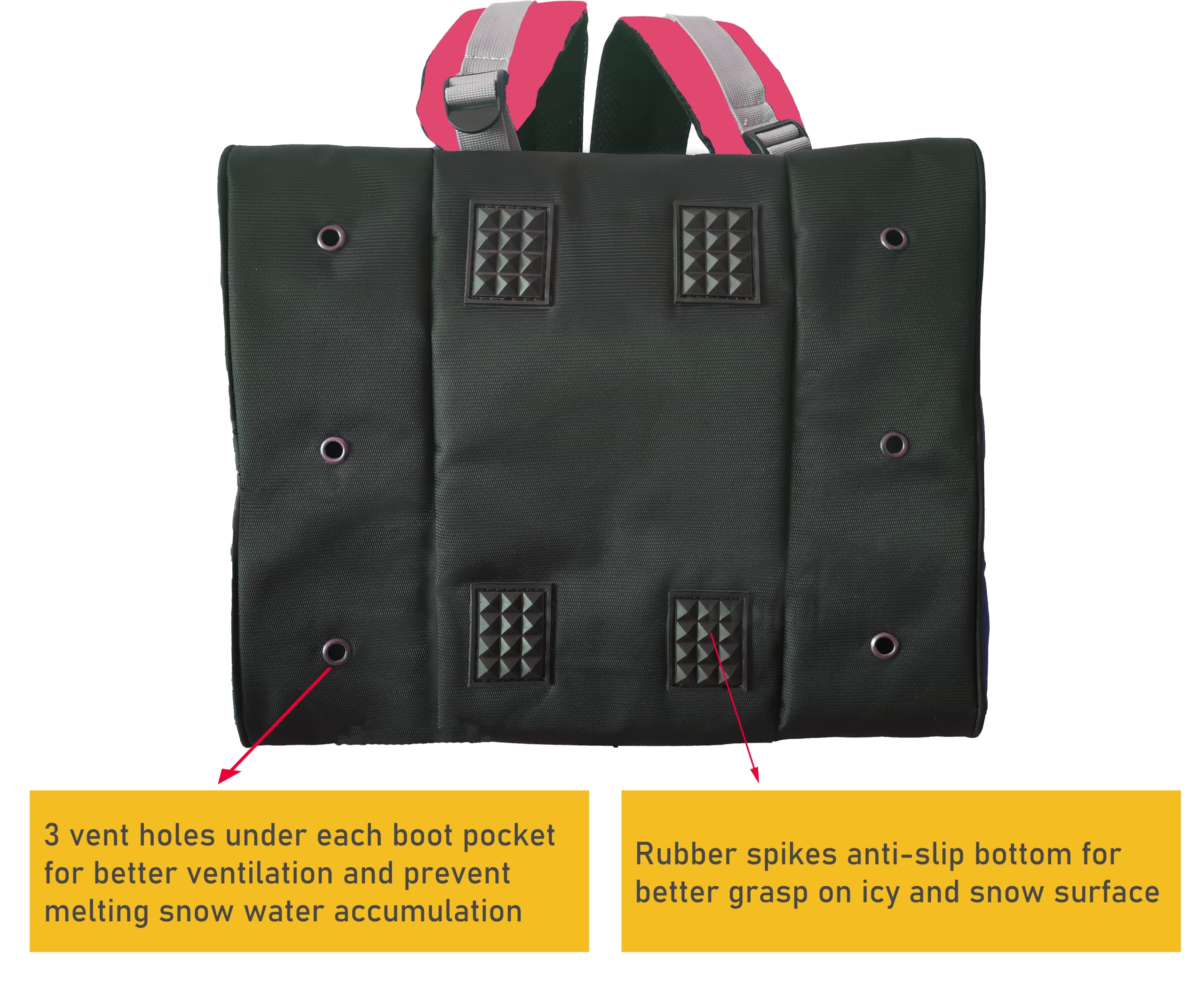 VieGreenleaf Kids Backpack for Rollerblade & Ski Gear - Perfect for Outdoor Travel (Pink Rose)