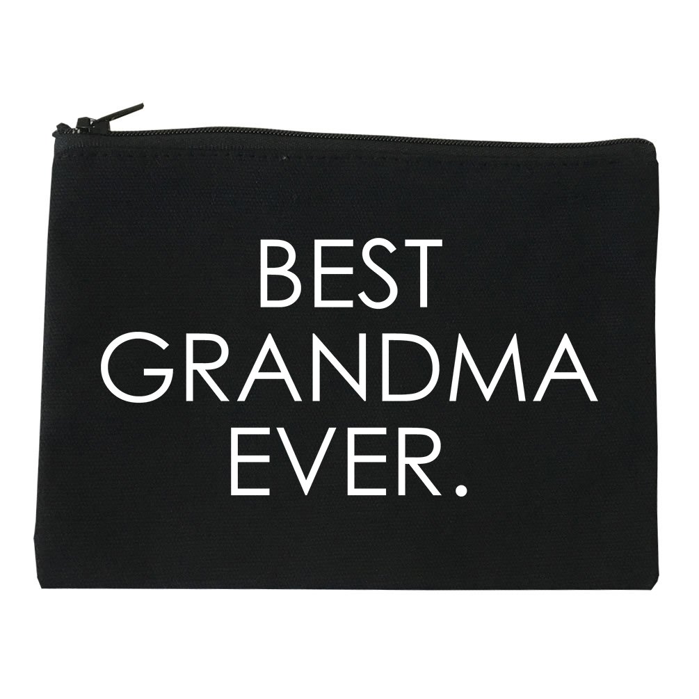Best Grandma Ever Gift - Personalized Cosmetic Makeup Bag for Women | Travel Organizer, Birthday Present Idea for Mom, Mother's Day Gift