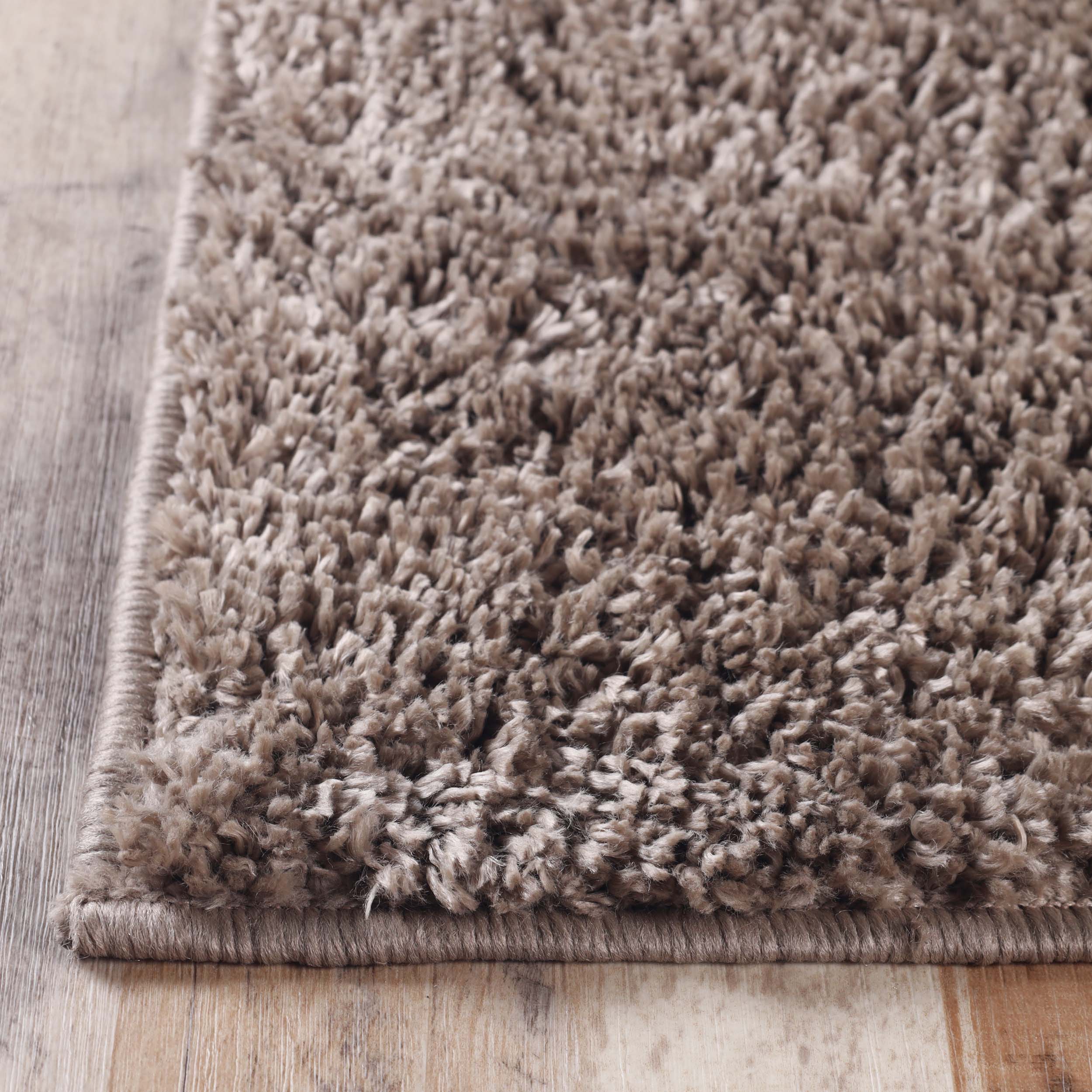 Berlin Solid Indoor Plush Shag Runner Rug - Soft Area Rug for Living Room, Bedroom, Nursery - Non-Slip Comfortable Floor Mat for Home Decor