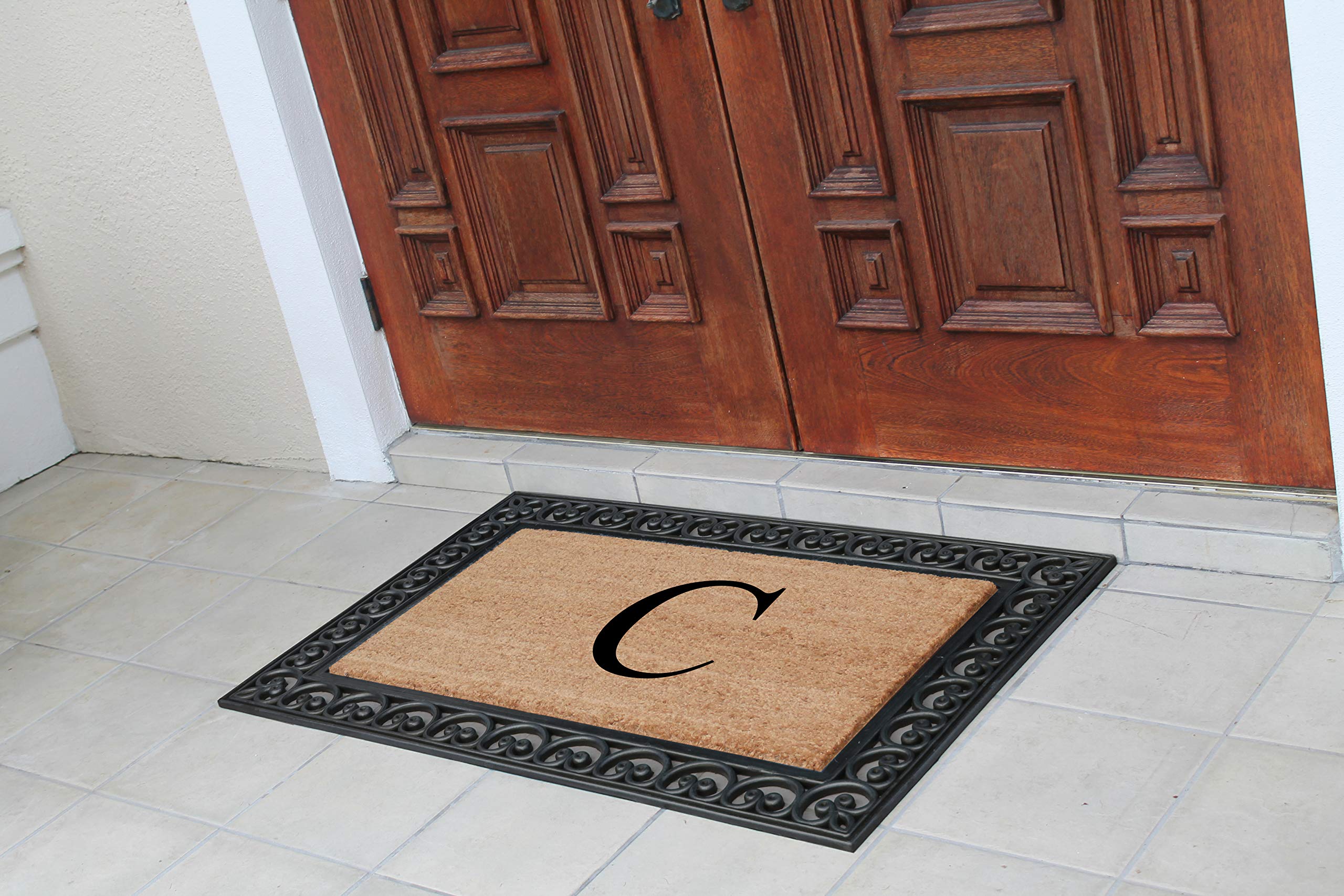 Premium Natural Coir Monogrammed Door Mat 30