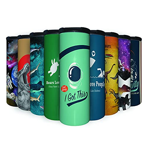 Astronaut I Got This 17 oz Tumbler with Lid, Stainless Steel, Vacuum Insulated with Slide Lock Lid, Leak Proof
