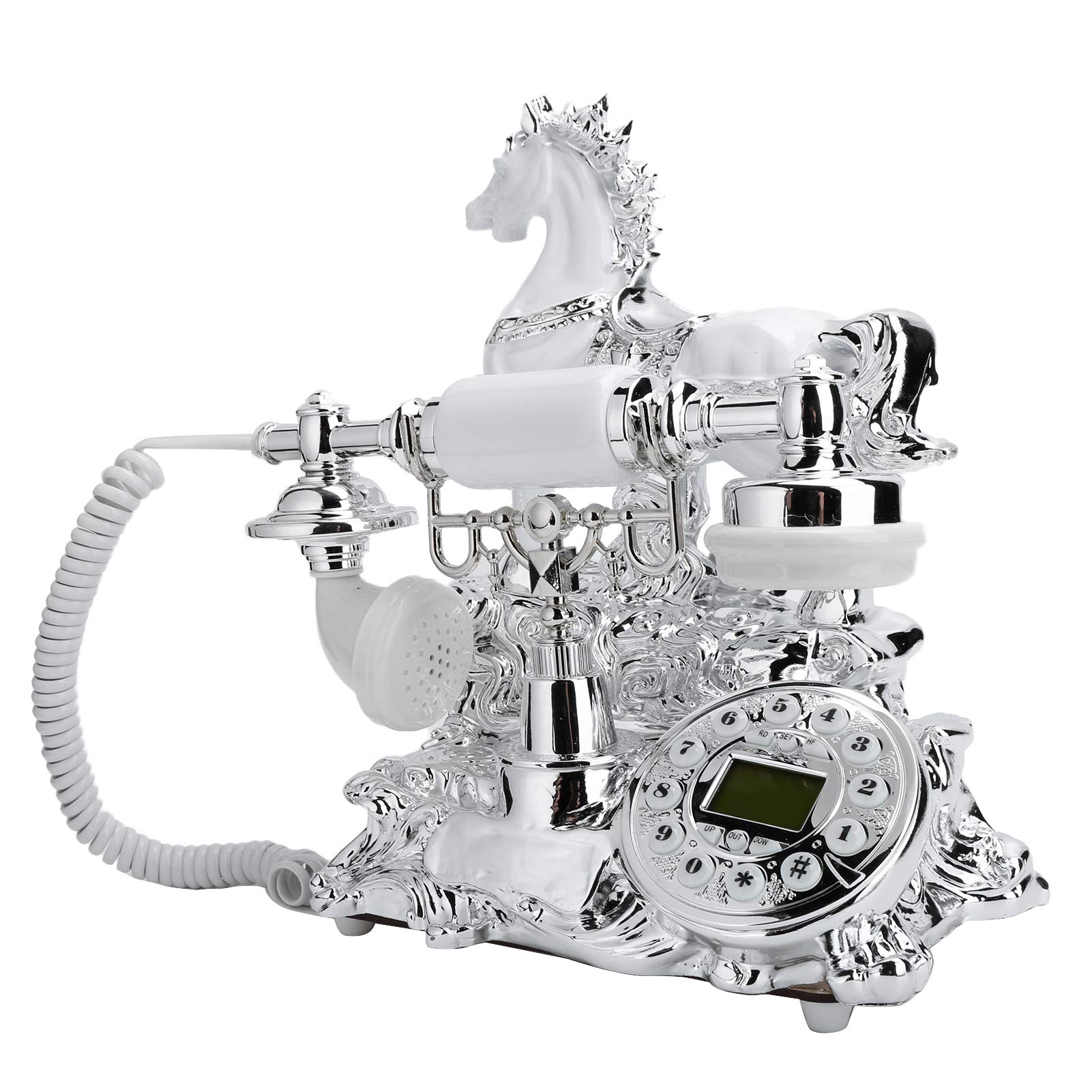 Vintage Rotary Retro Telephone - Antique Corded Phone with Hands-Free Speaker for Home, Office & Hotel Decor - Perfect for Vintage Themed Rooms & Classic Décor